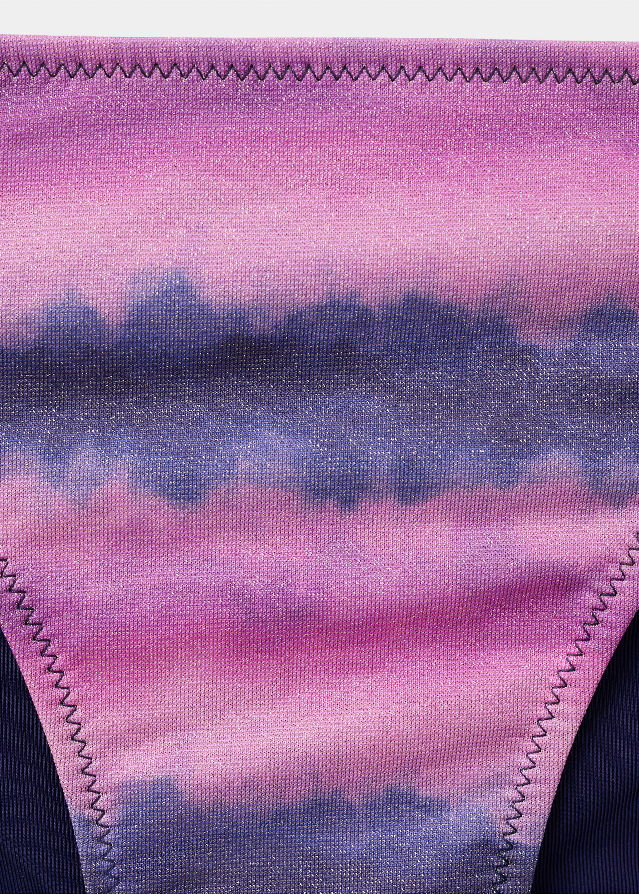 Бикини с принтом тай-дай и плавками бразилиана - Деталь изделия 8, Пурпурный. Ref: 27096740-00.