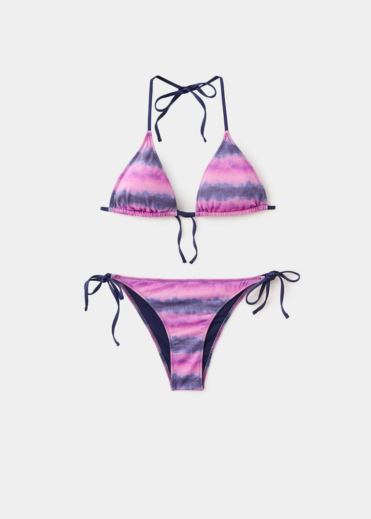 Tie-dye Brazilian bikini bottoms — Purple