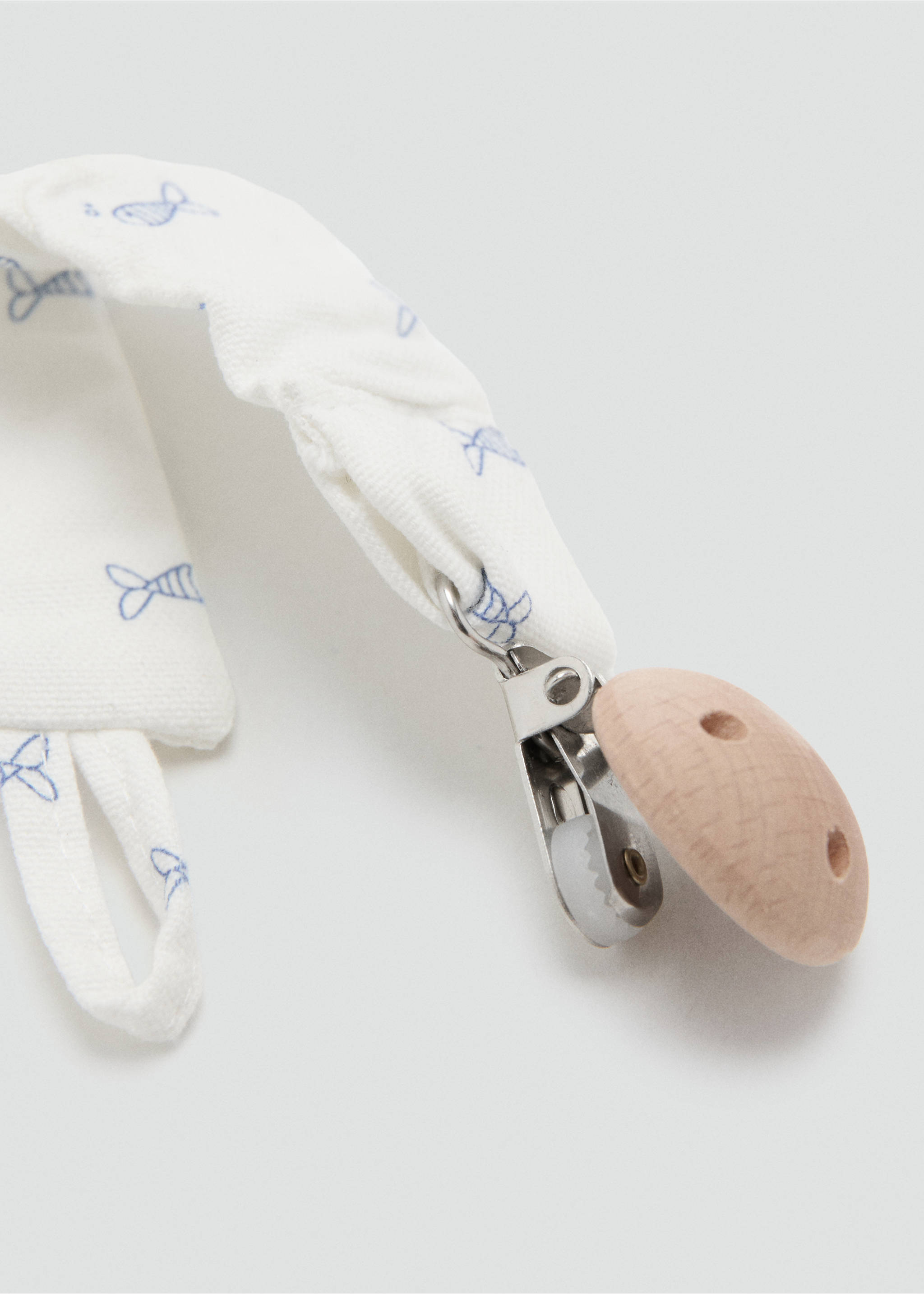 Printed brooch pacifier holder - Medium plane, Off White. Ref: 27096741-00.