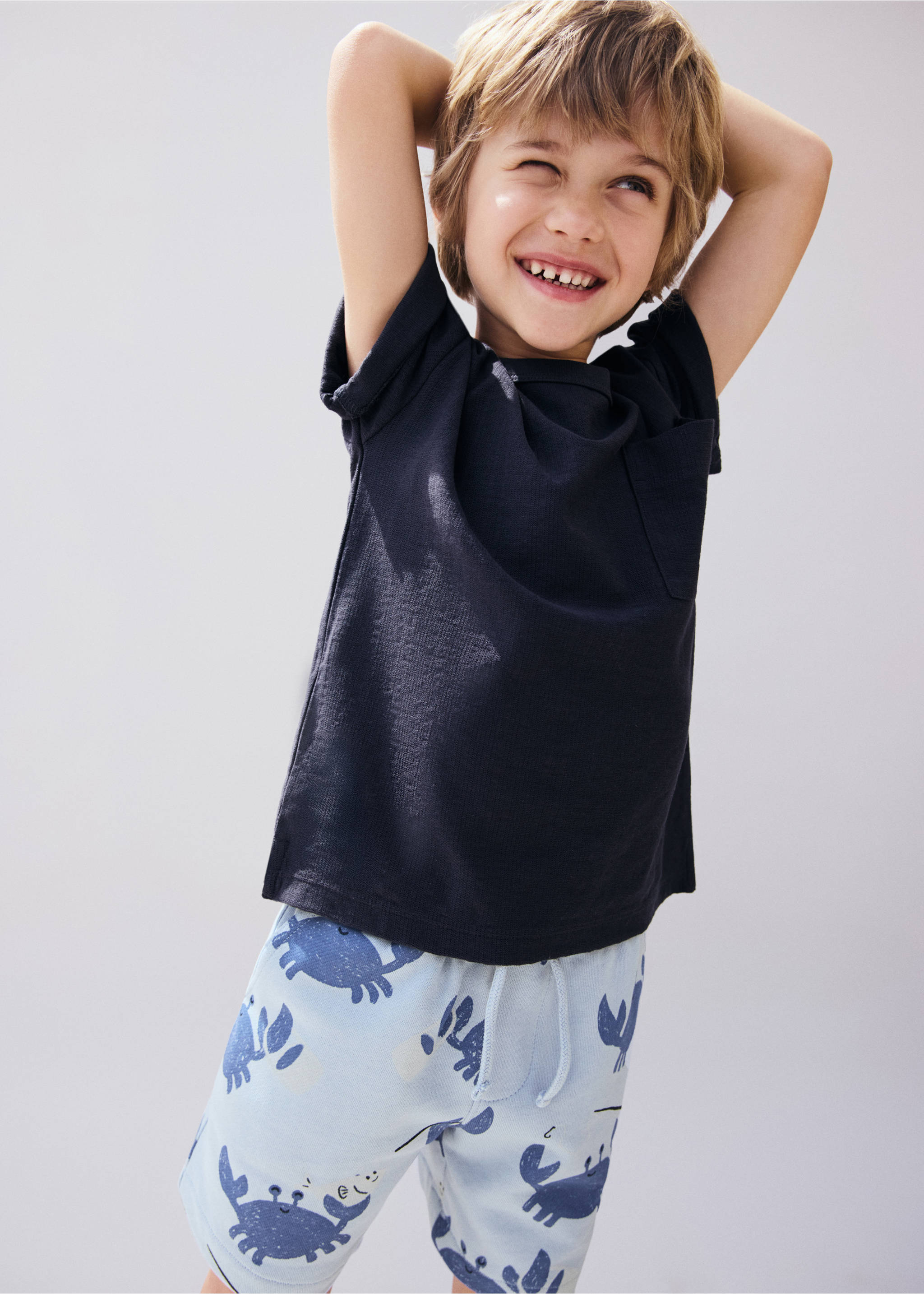 Crab jogger bermuda shorts - General plane, Blue. Ref: 27096742-00.