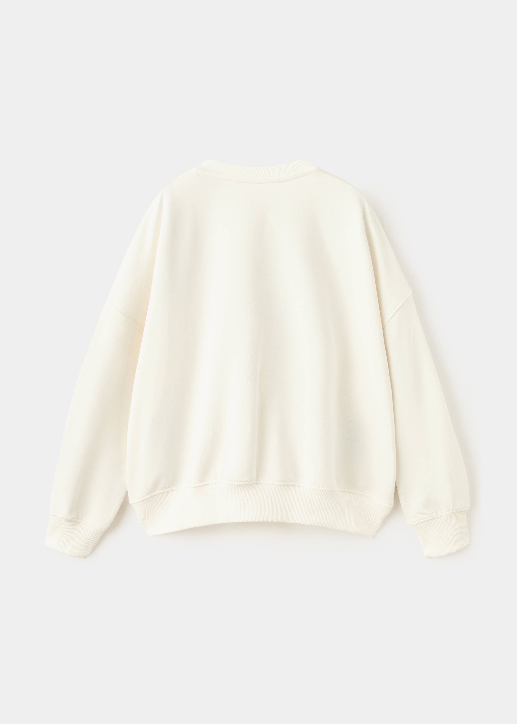 Embroidered cotton sweatshirt - Reverse of the article