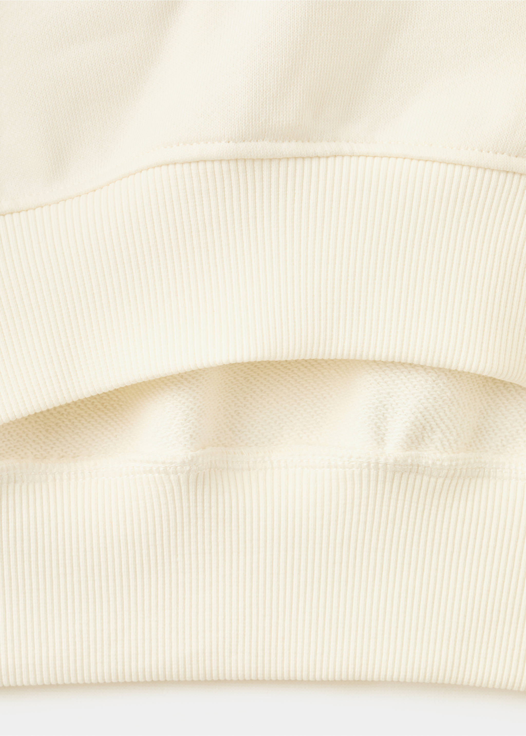 Embroidered cotton sweatshirt - Details of the article 8, Off White. Ref: 27096748-00.