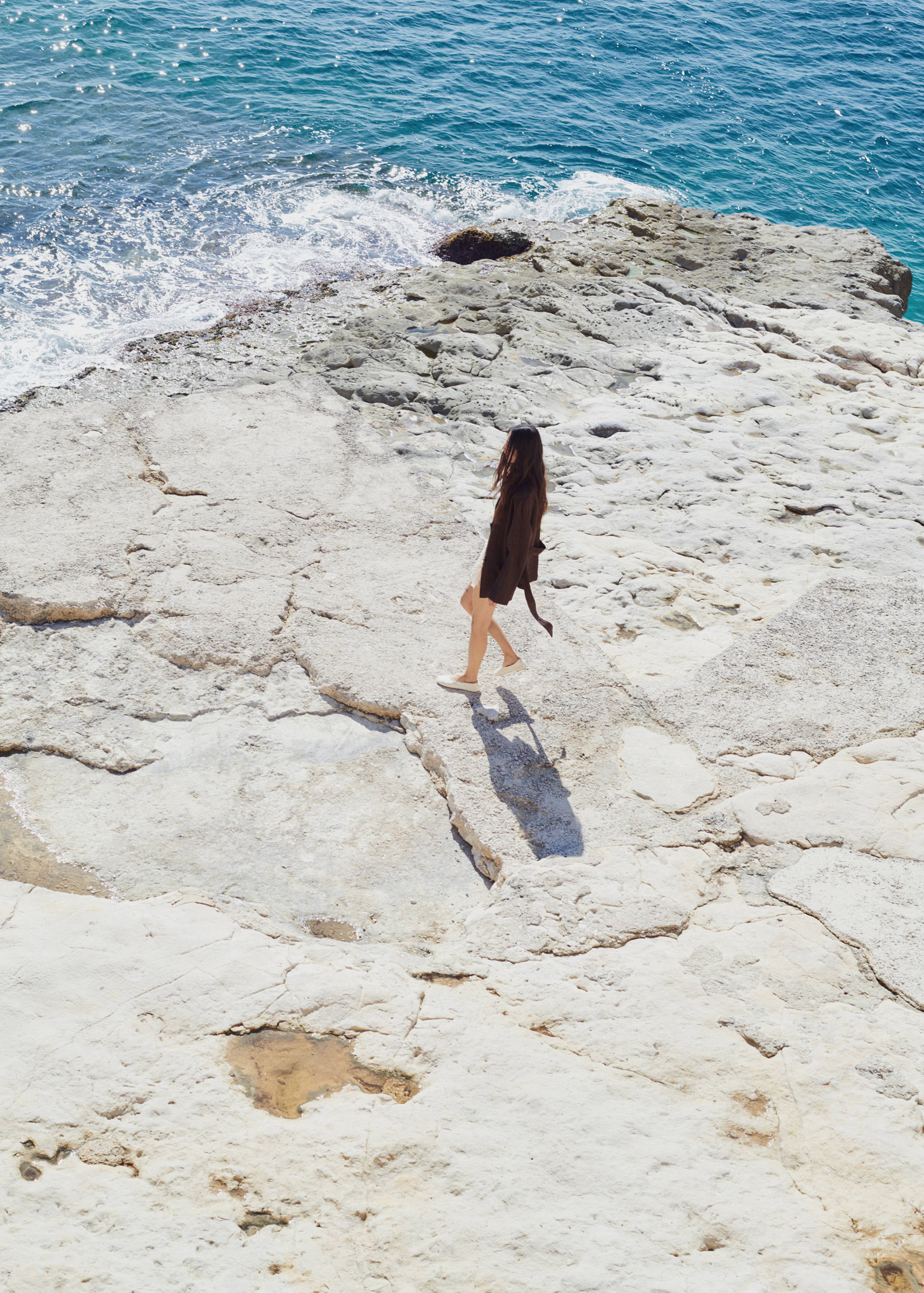 جاكيت بحزام من الكتان - تفاصيل المنتج 1