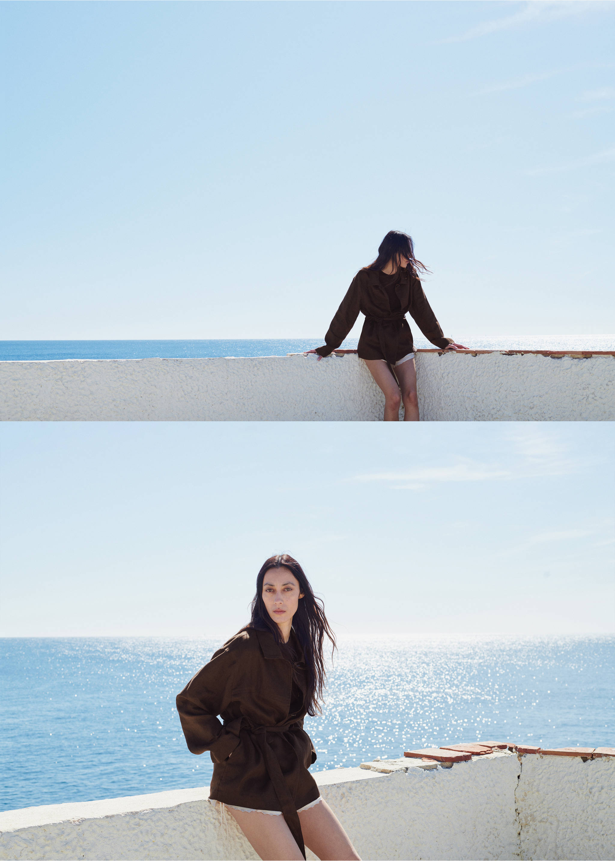 جاكيت بحزام من الكتان - تفاصيل المنتج 4, شوكولاتة. Ref: 27097138-01.