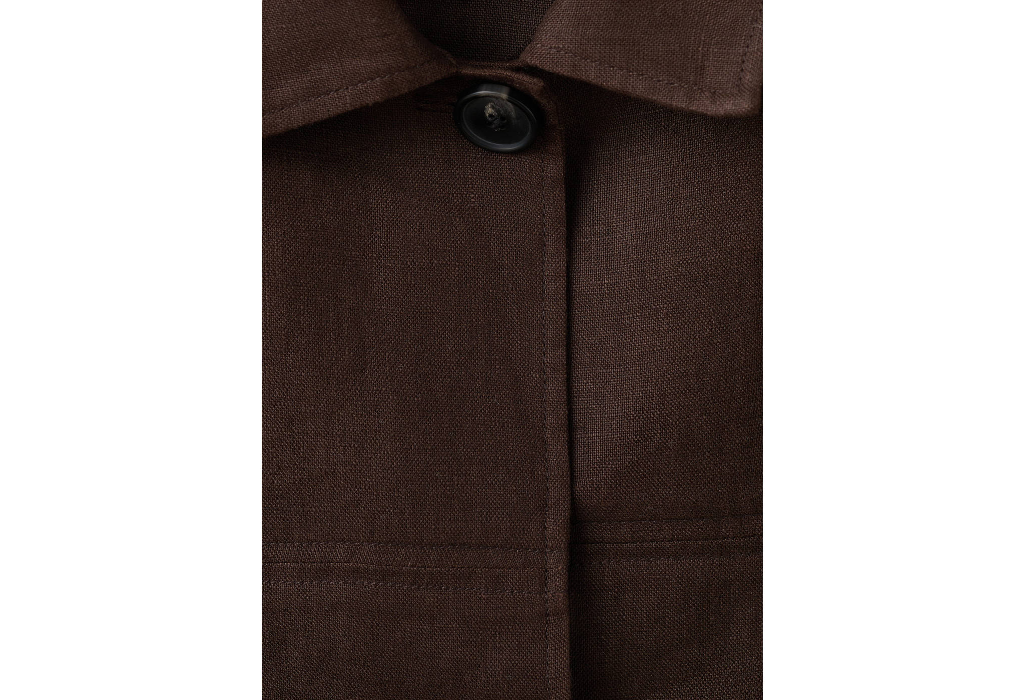 Linen jacket with belt - Details of the article 2