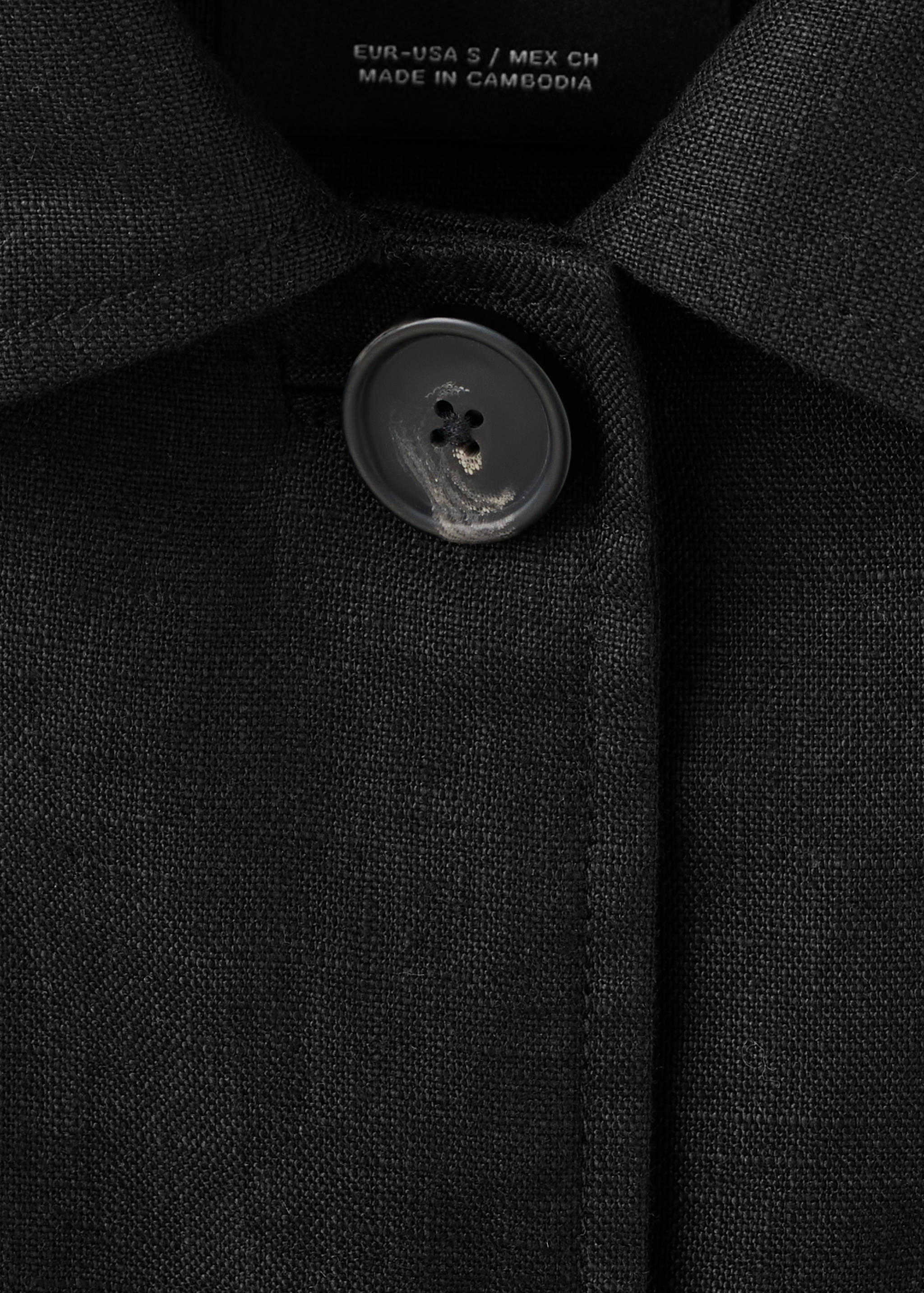 Linen jacket with belt - Details of the article 8