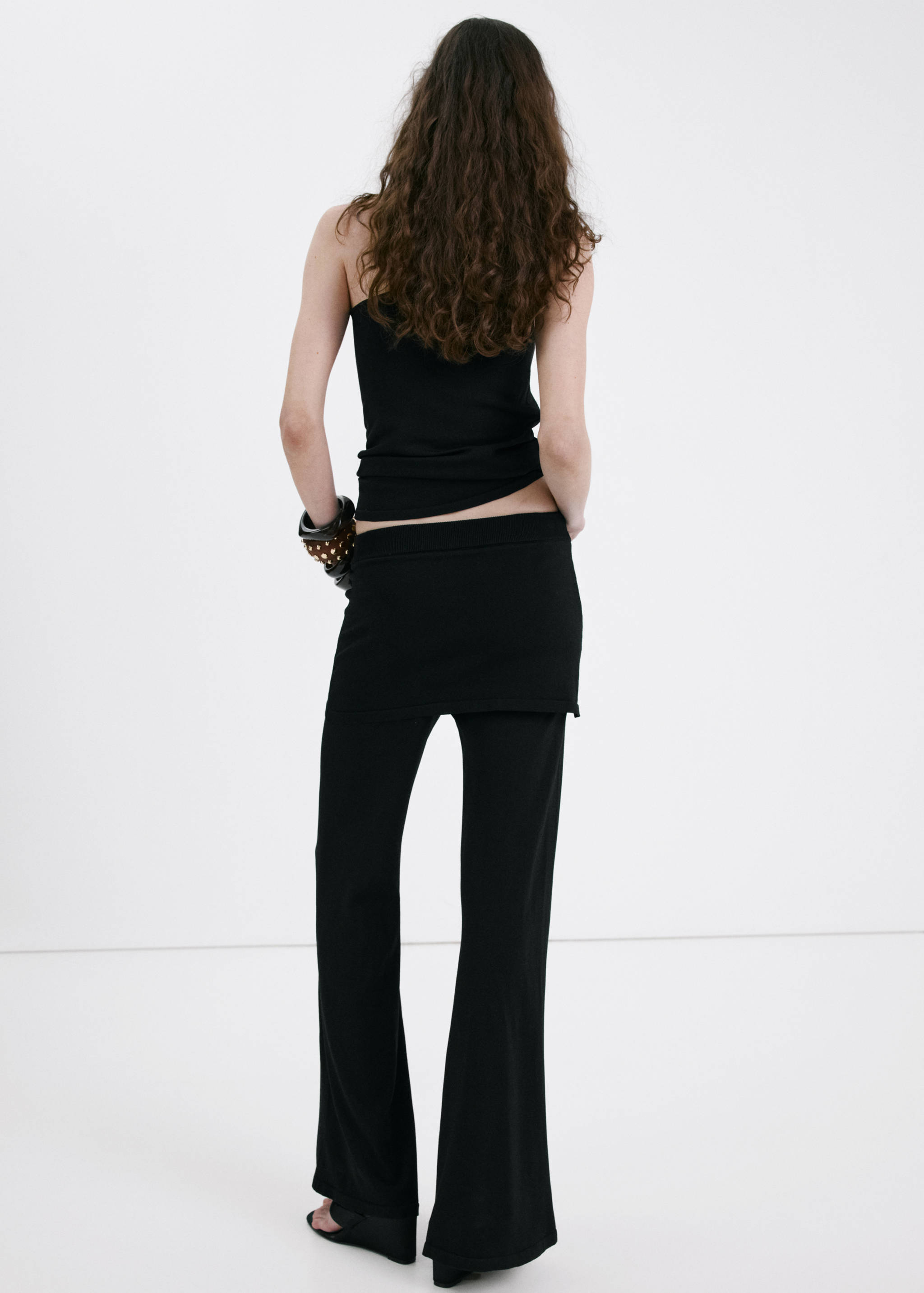 Combined knit trousers - Reverse of the article