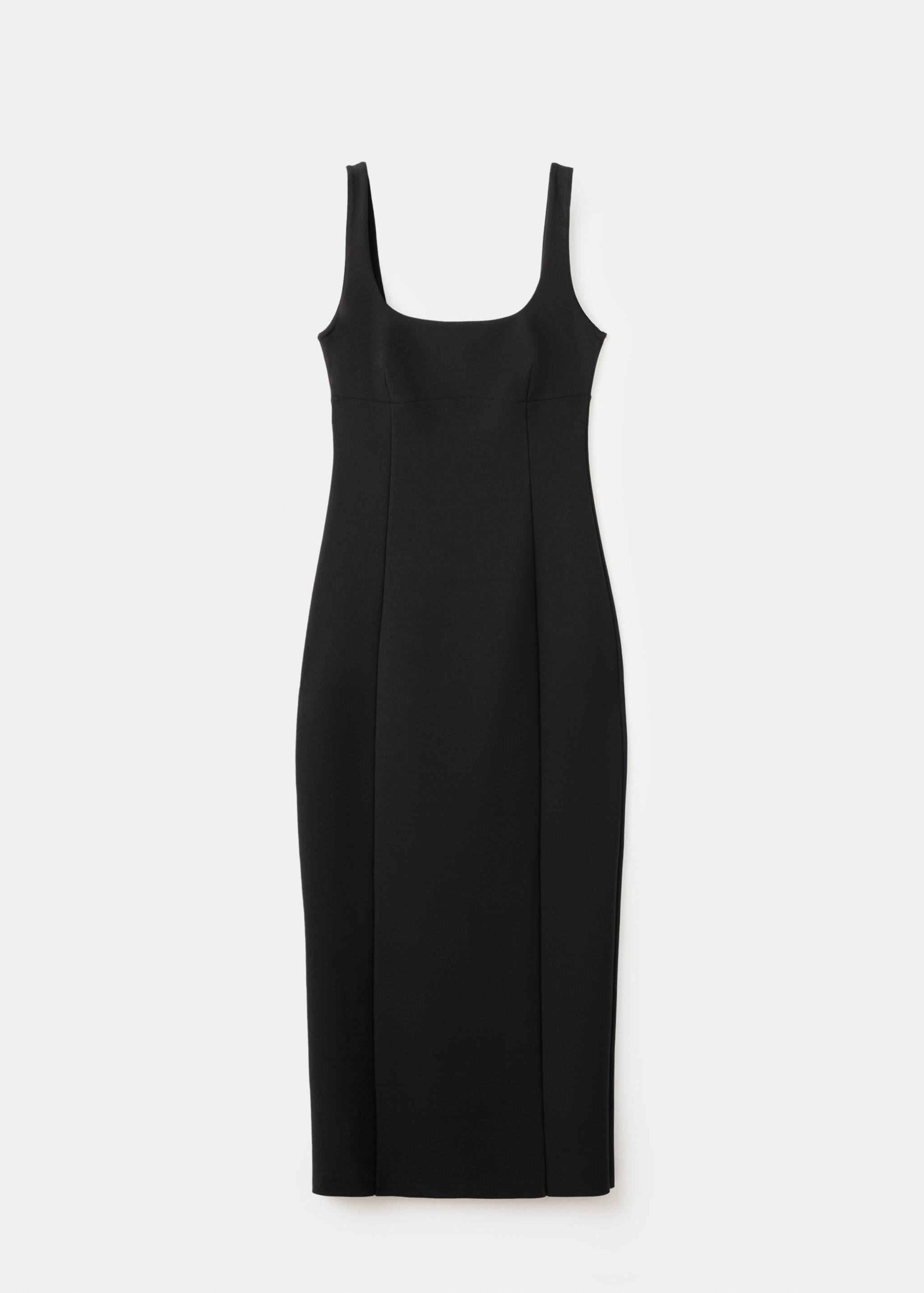 V-neckline fitted dress - Article without model
