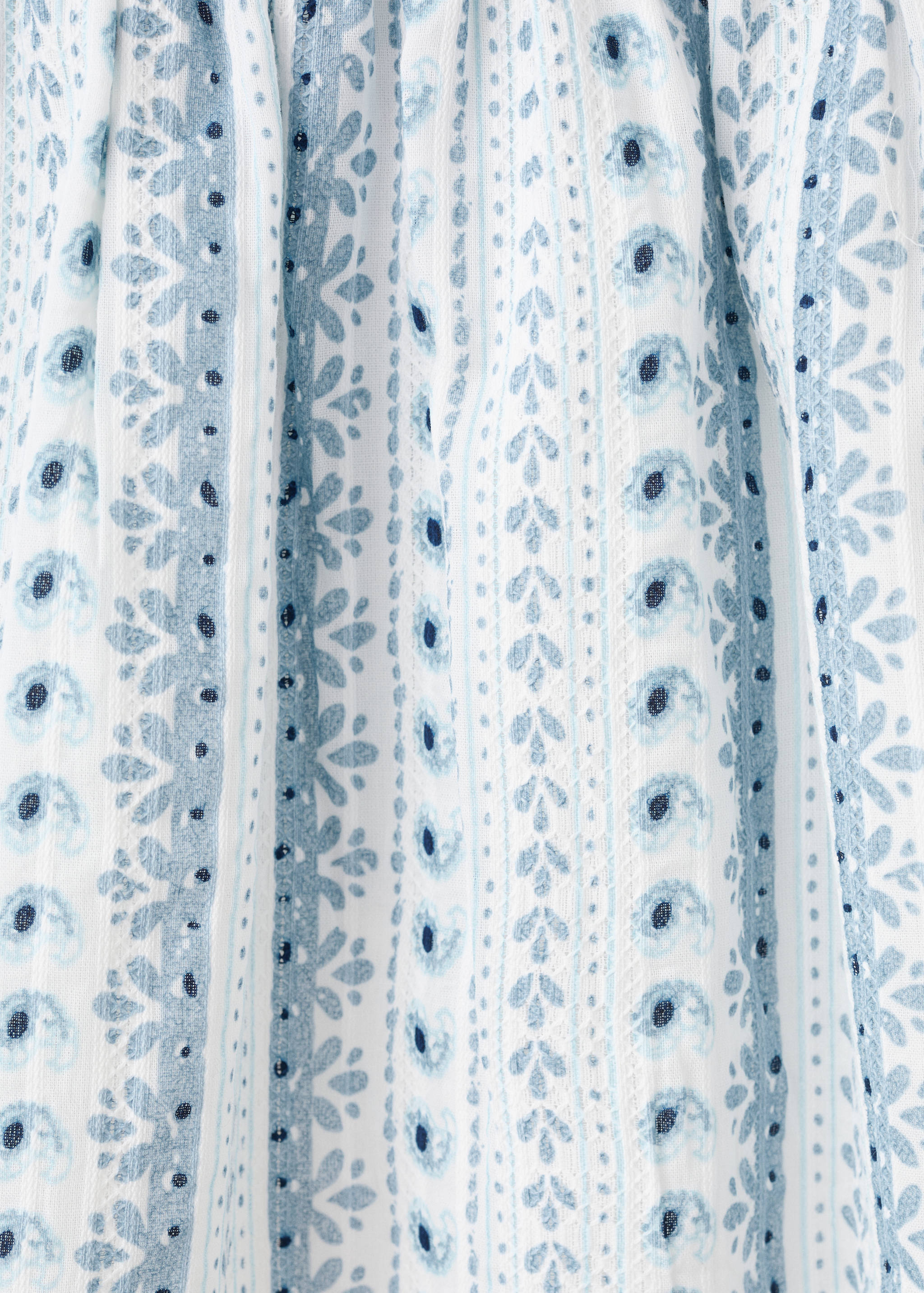 Gathered waist print skirt - Details of the article 0