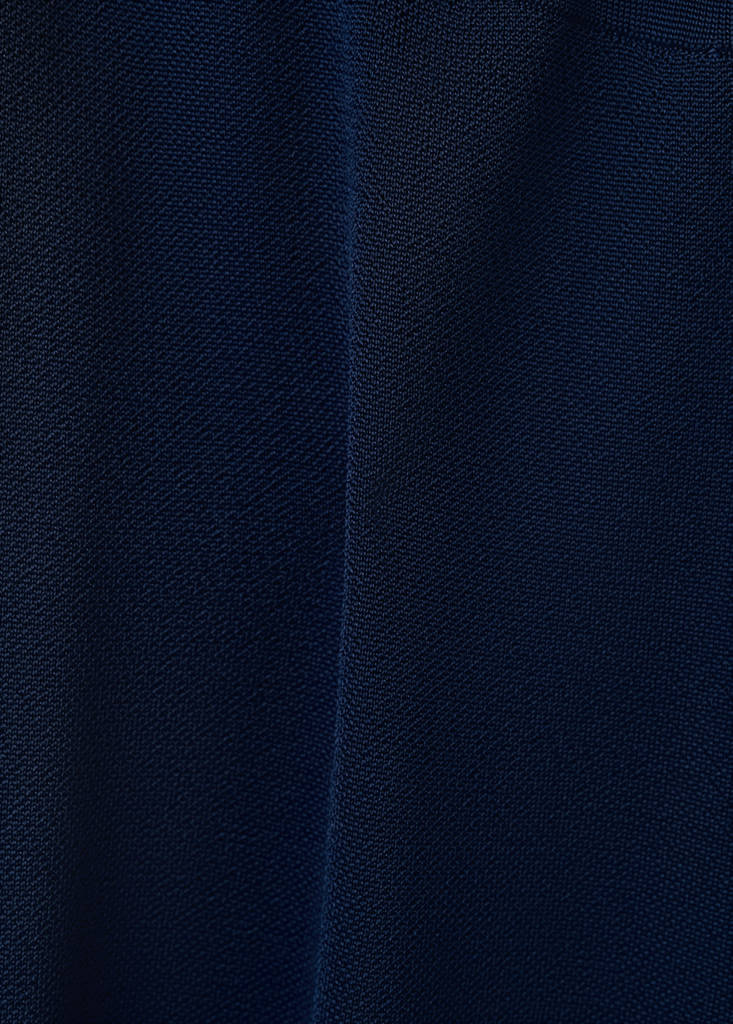Knitted wide leg trousers — Navy