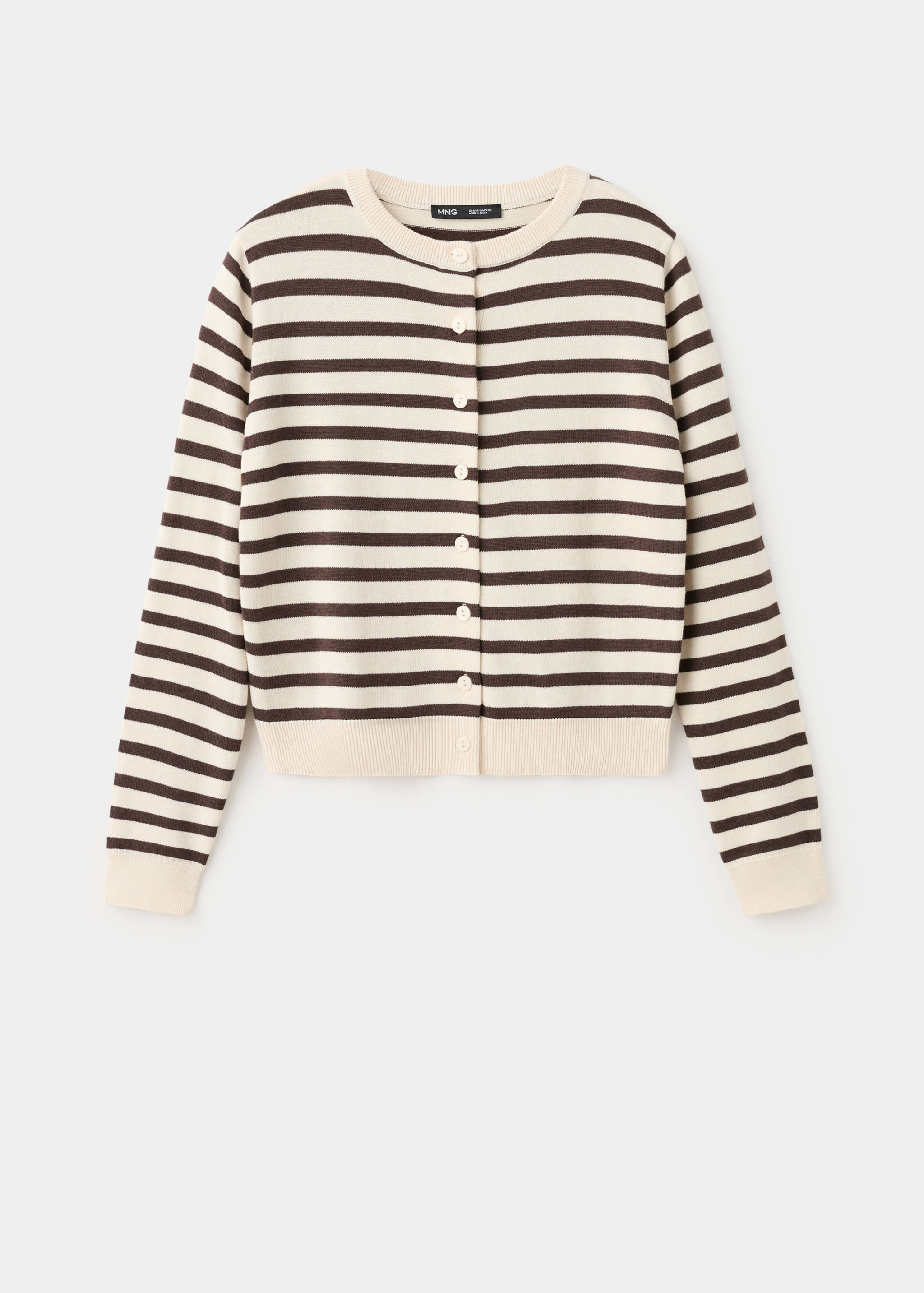 Stripped knit cardigan - Article without model