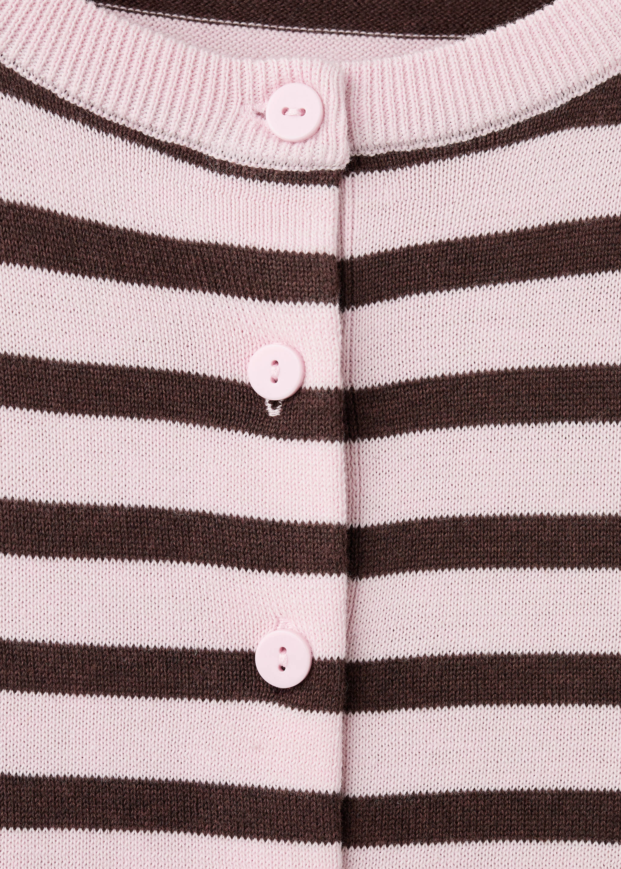 Stripped knit cardigan - Details of the article 0