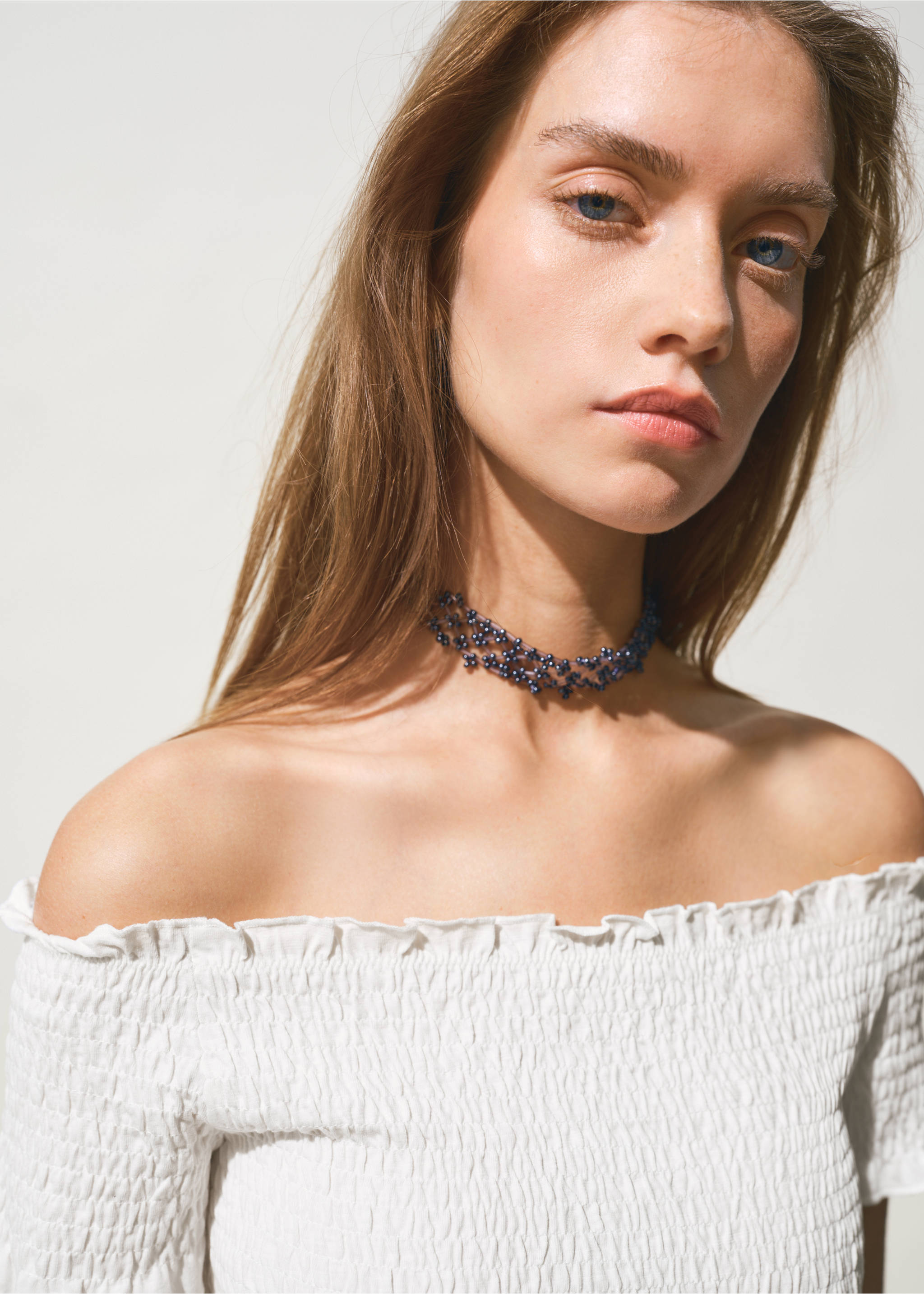 Vestit paraula d'honor frunzit - Detall de l'article 1, Blanc trencat. Ref: 27097147-00.