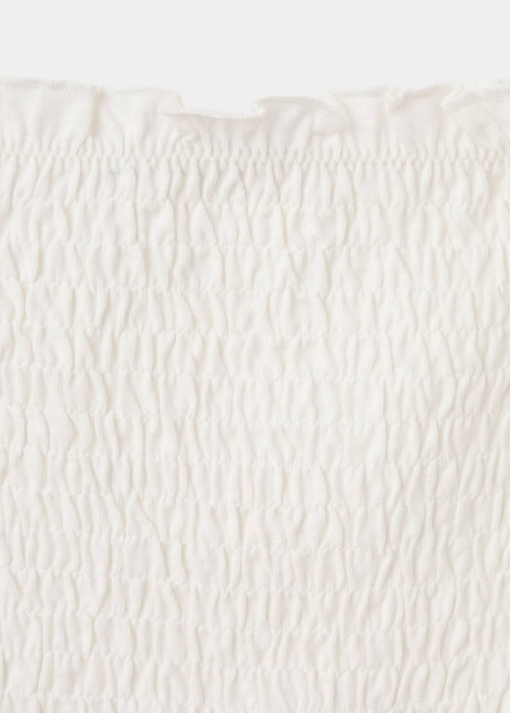 Ruched strapless dress — Off White
