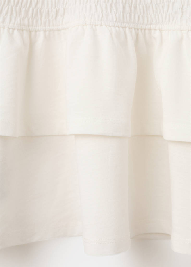 Ruched strapless dress — Off White