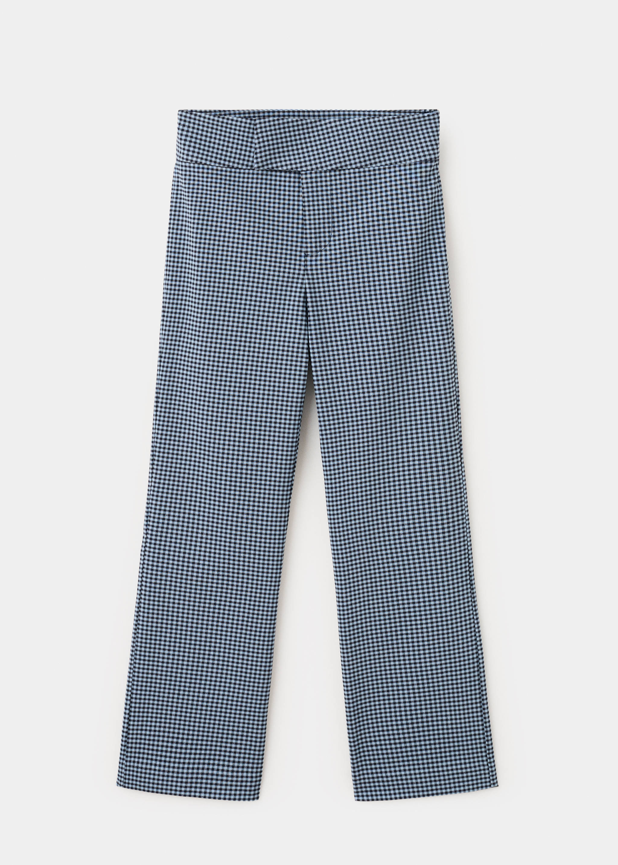 Gingham-check cropped trousers - Article without model