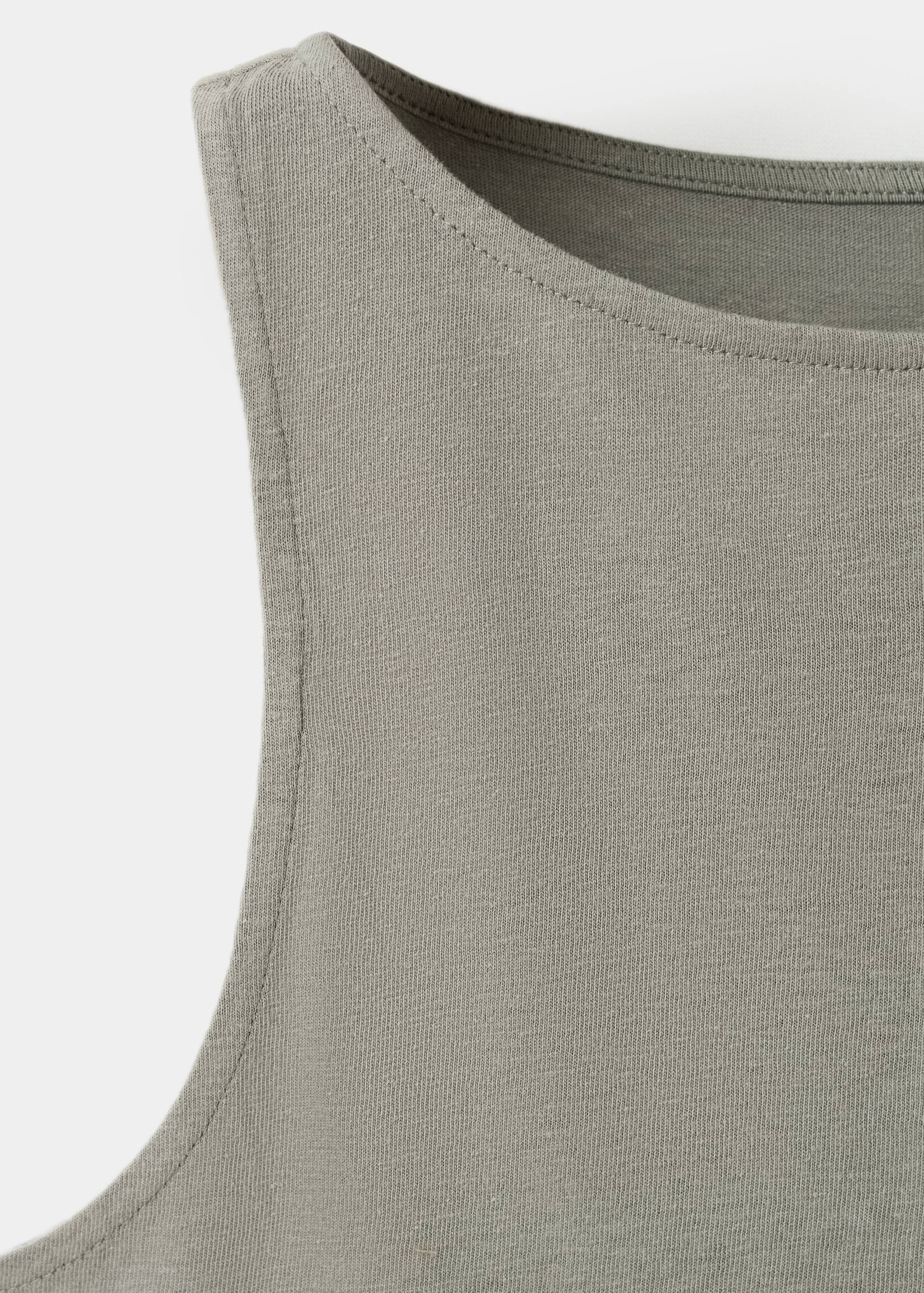 Cotton gilet with buttons - Details of the article 0