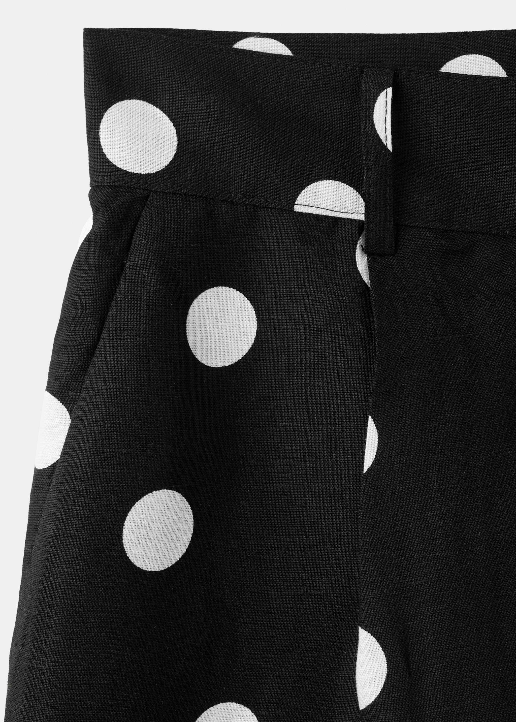 Shorts en lyocell à pois - Détail de l'article 8