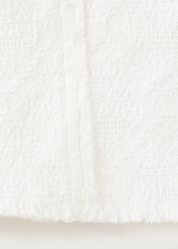 Tweed shorts — White