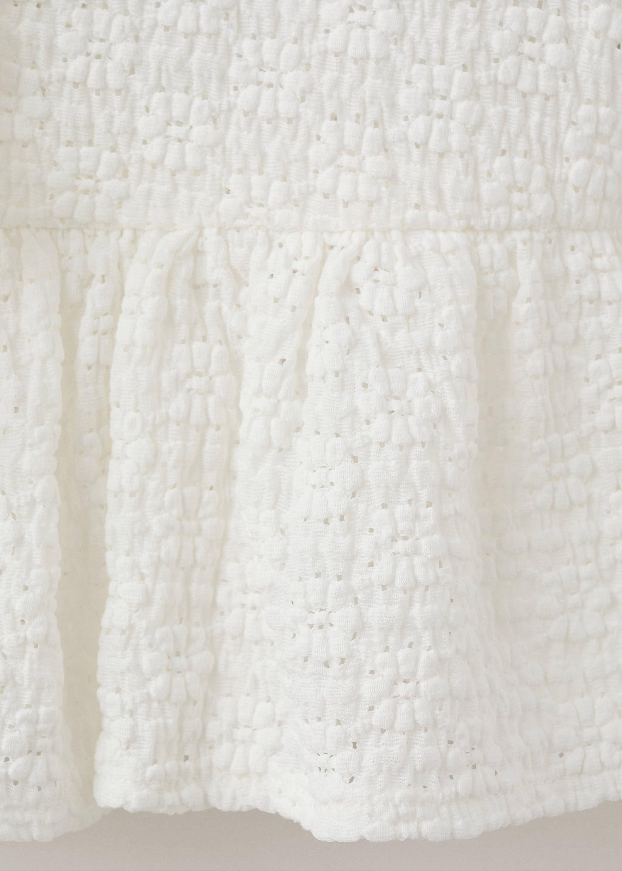 Bows floral embroidery blouse - Details of the article 0, Off White. Ref: 27097154-00.