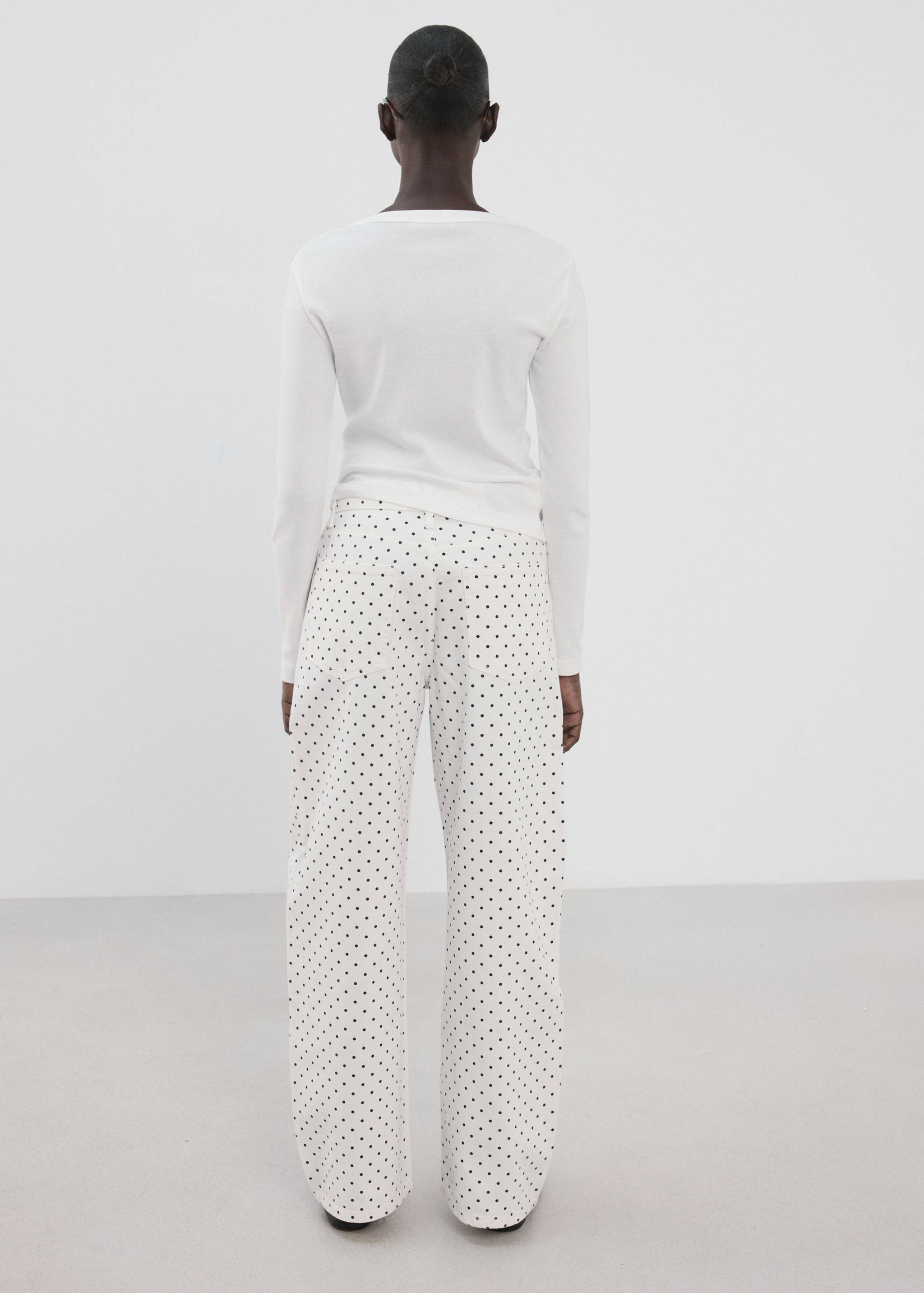 Polka dot balloon jeans - Reverse of the article