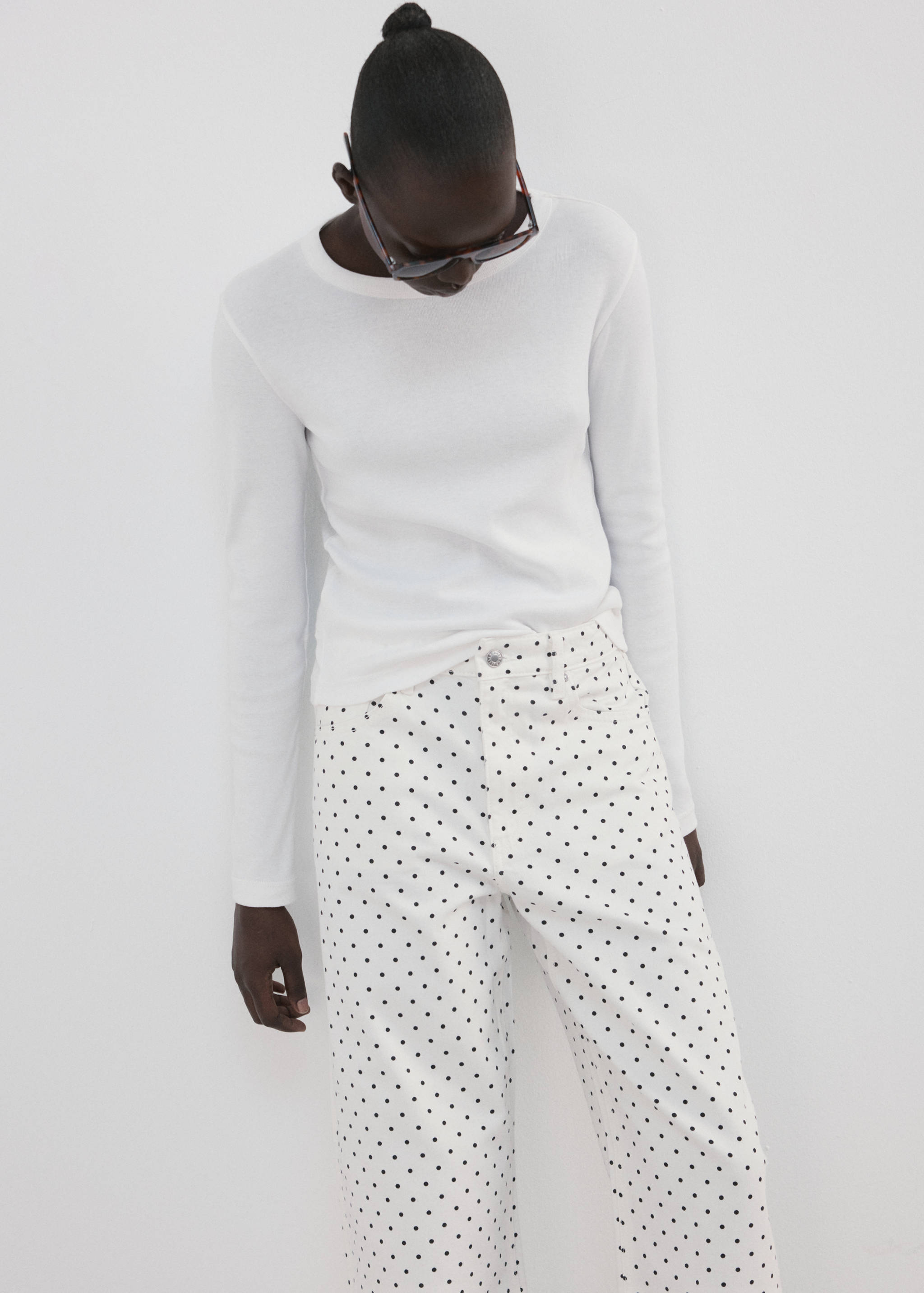 Polka dot balloon jeans - Details of the article 1