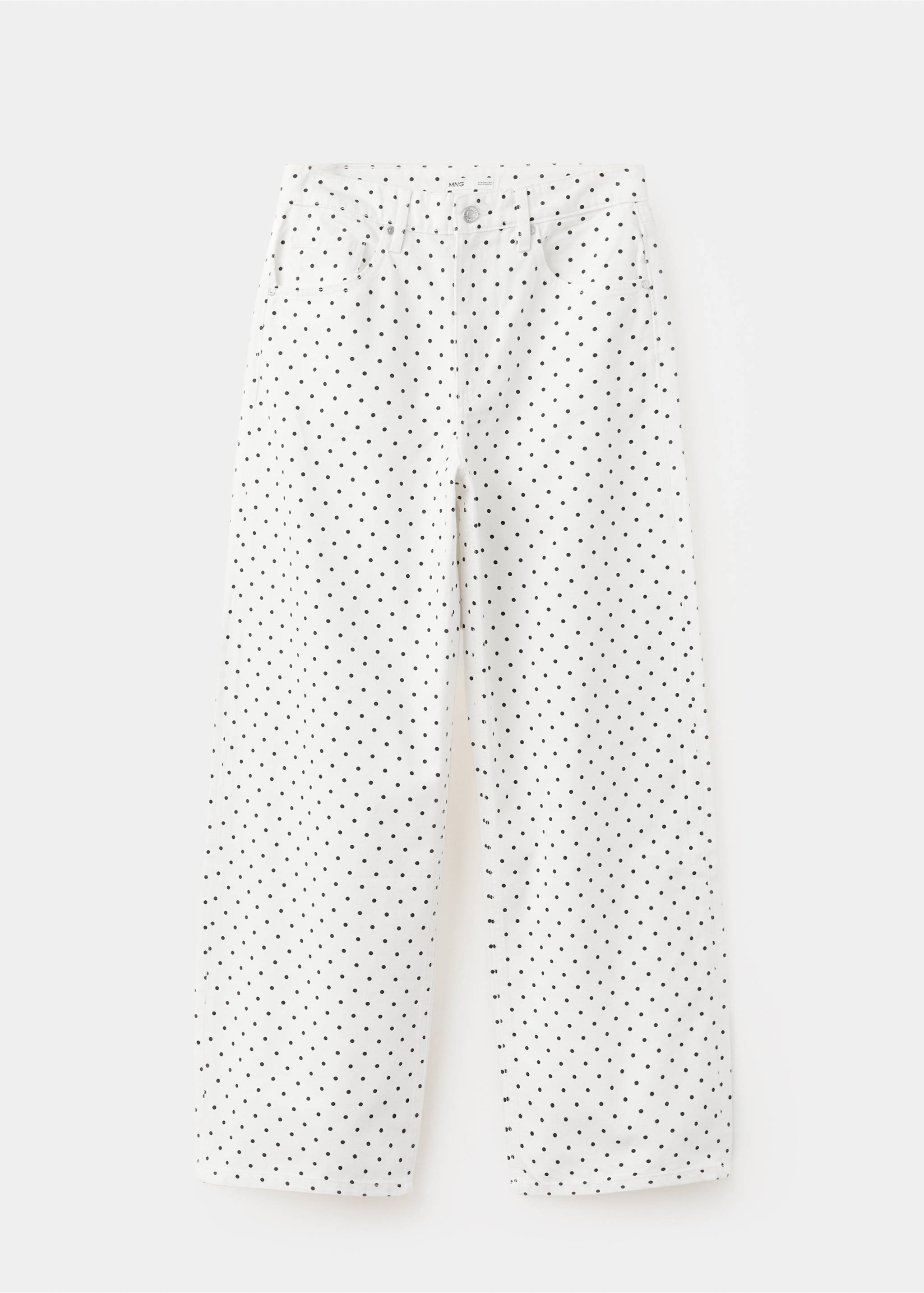 Polka dot balloon jeans - Article without model, White. Ref: 27097158-00.