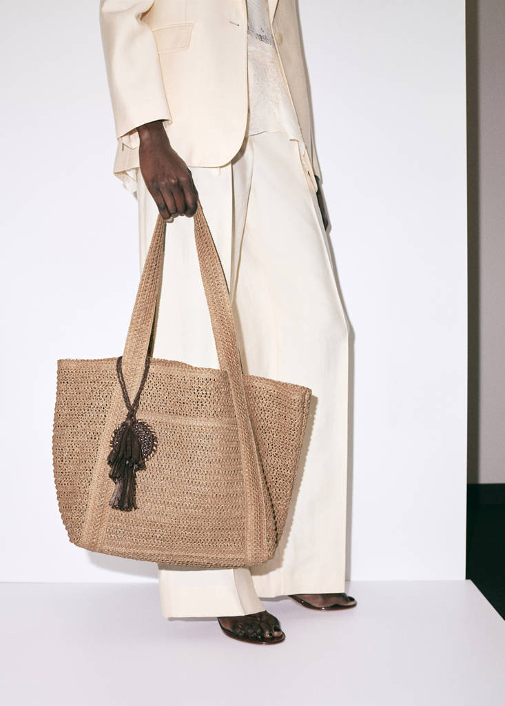 Natural fibre tote bag — Beige