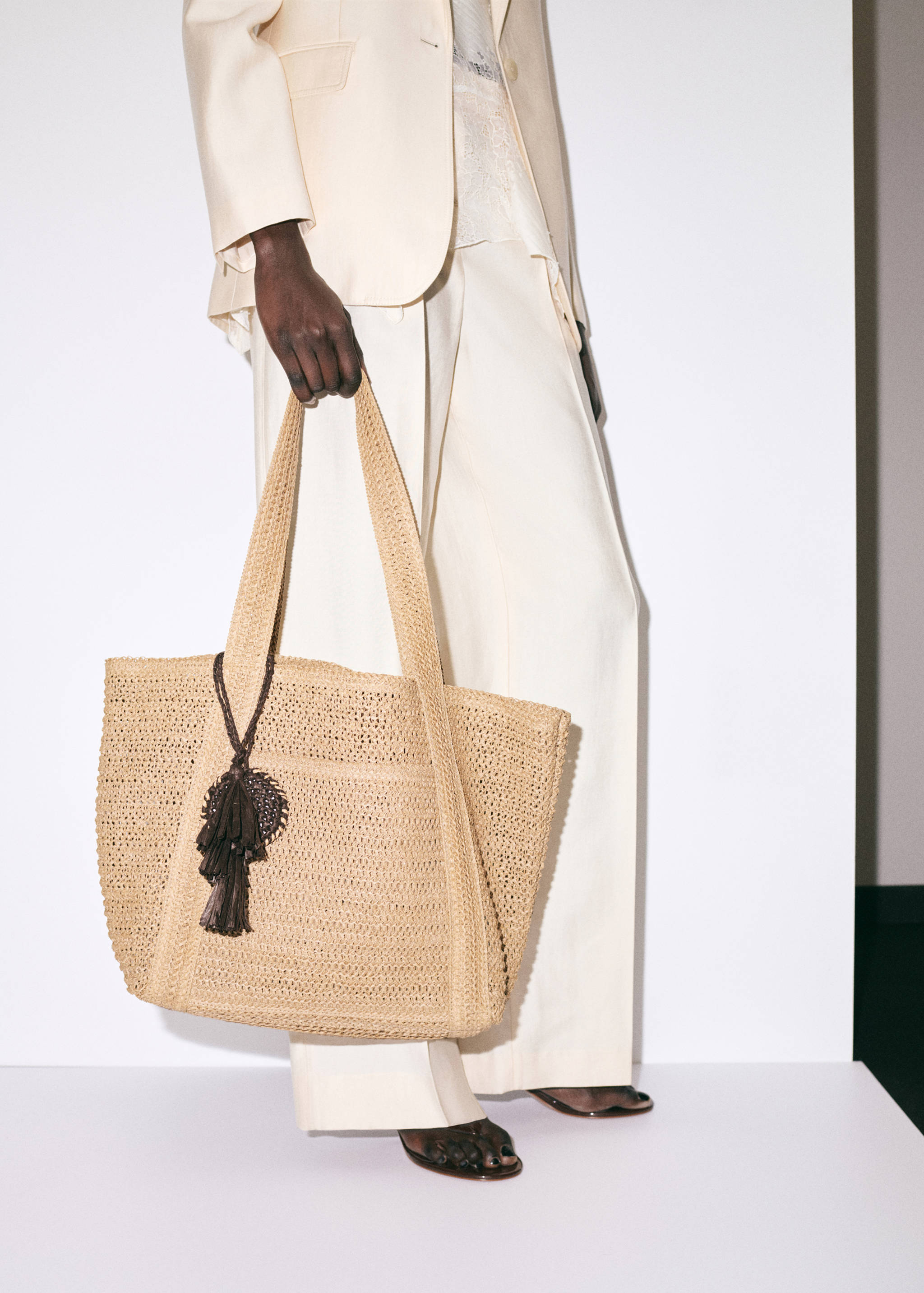 Natural fibre tote bag - General plane