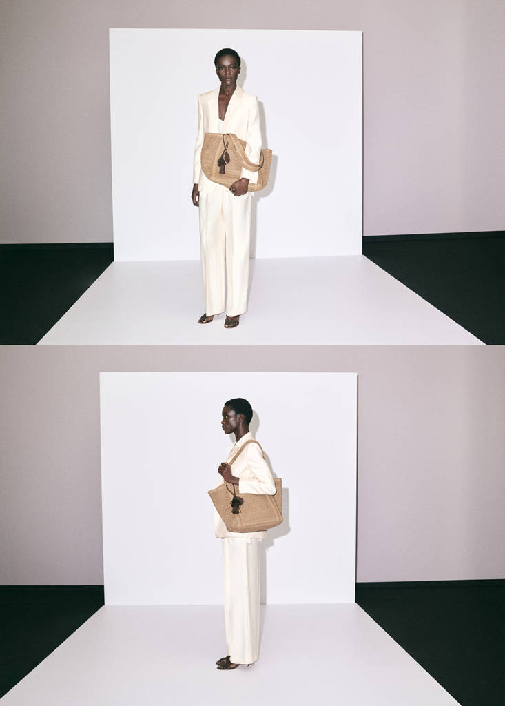 Natural fibre tote bag — Beige