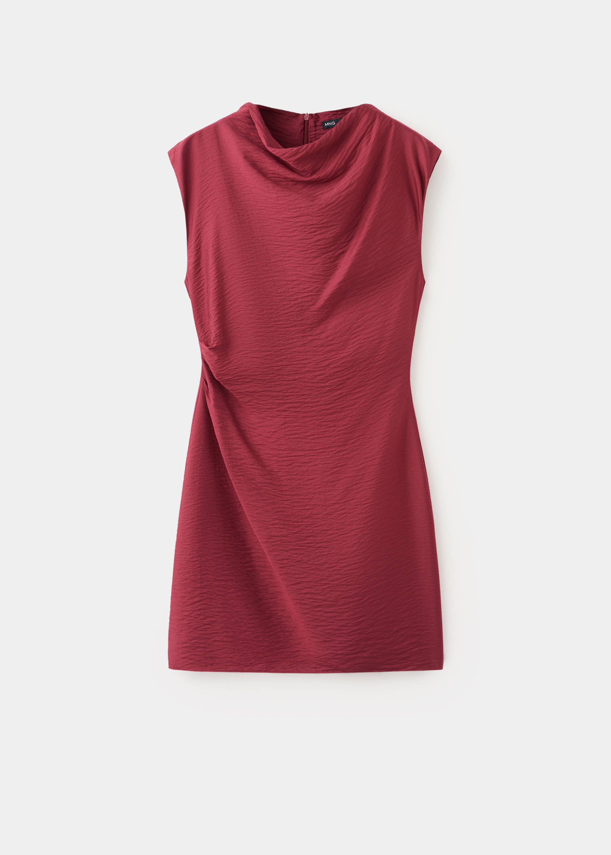Asymmetrical draped short dress - Article without model