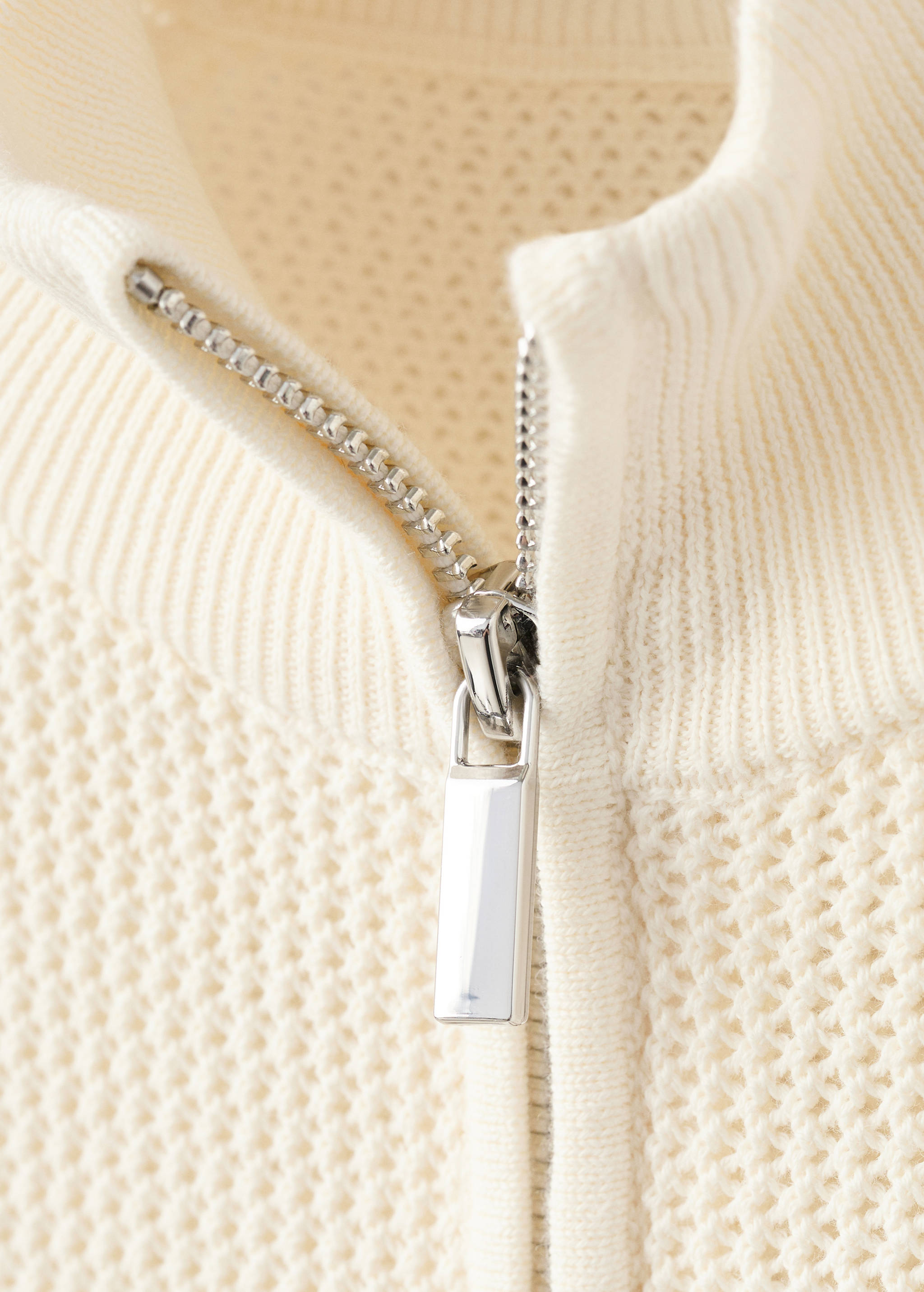 سترة بسحاب بخطوط متباينة - تفاصيل المنتج 8