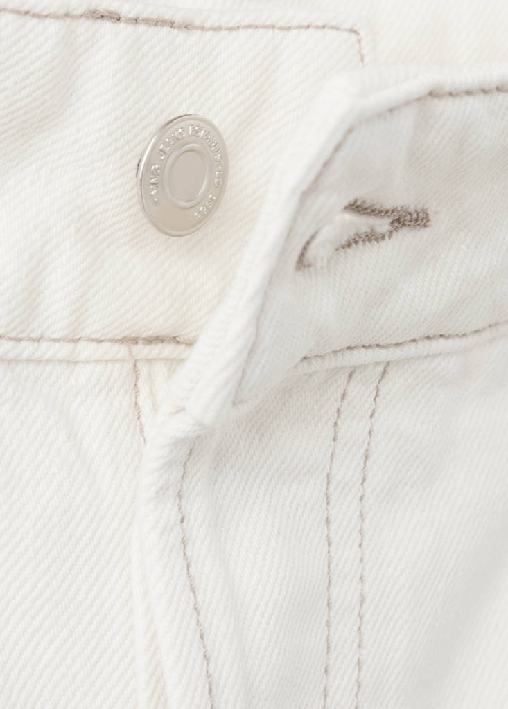 Straight mid-rise denim Bermuda shorts — Off White