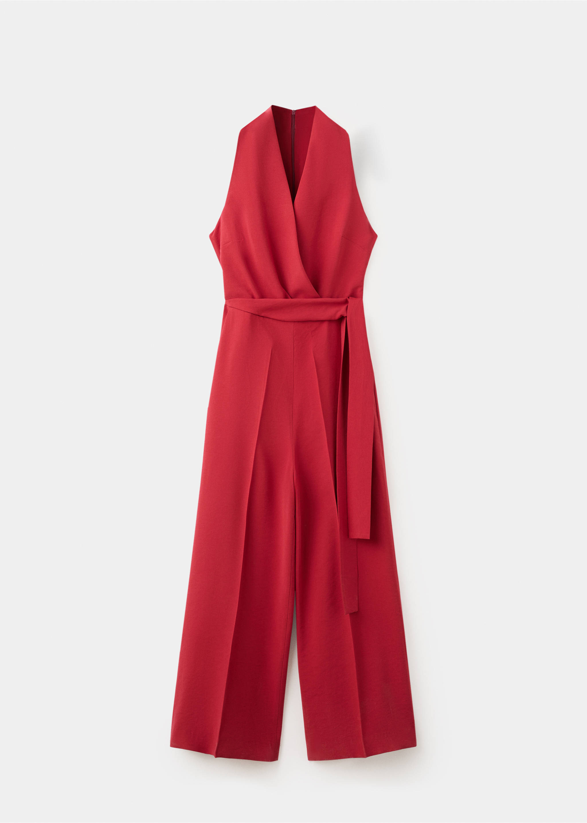 Belt long jumpsuit - Article without model, Red. Ref: 27097167-00.