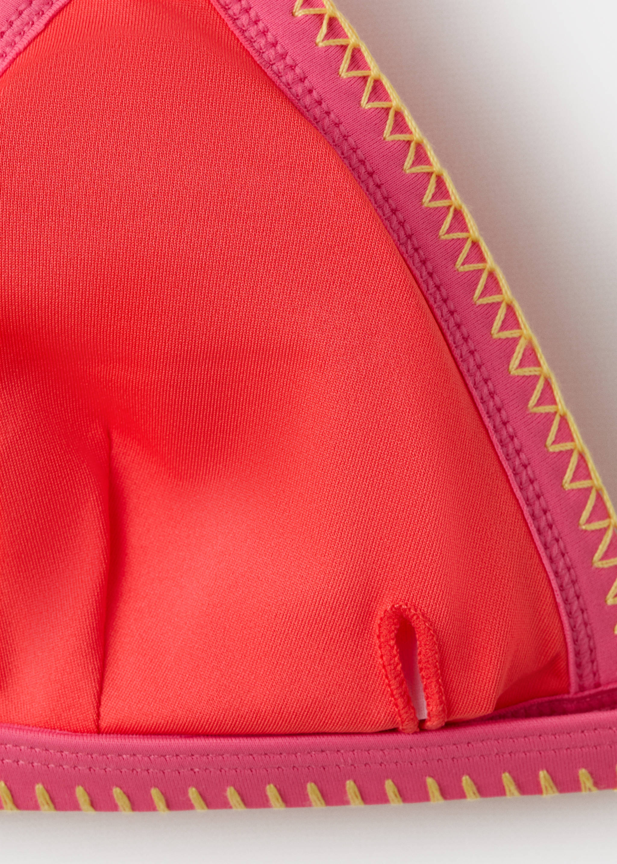 Embroidered bikini with classic briefs - Details of the article 0