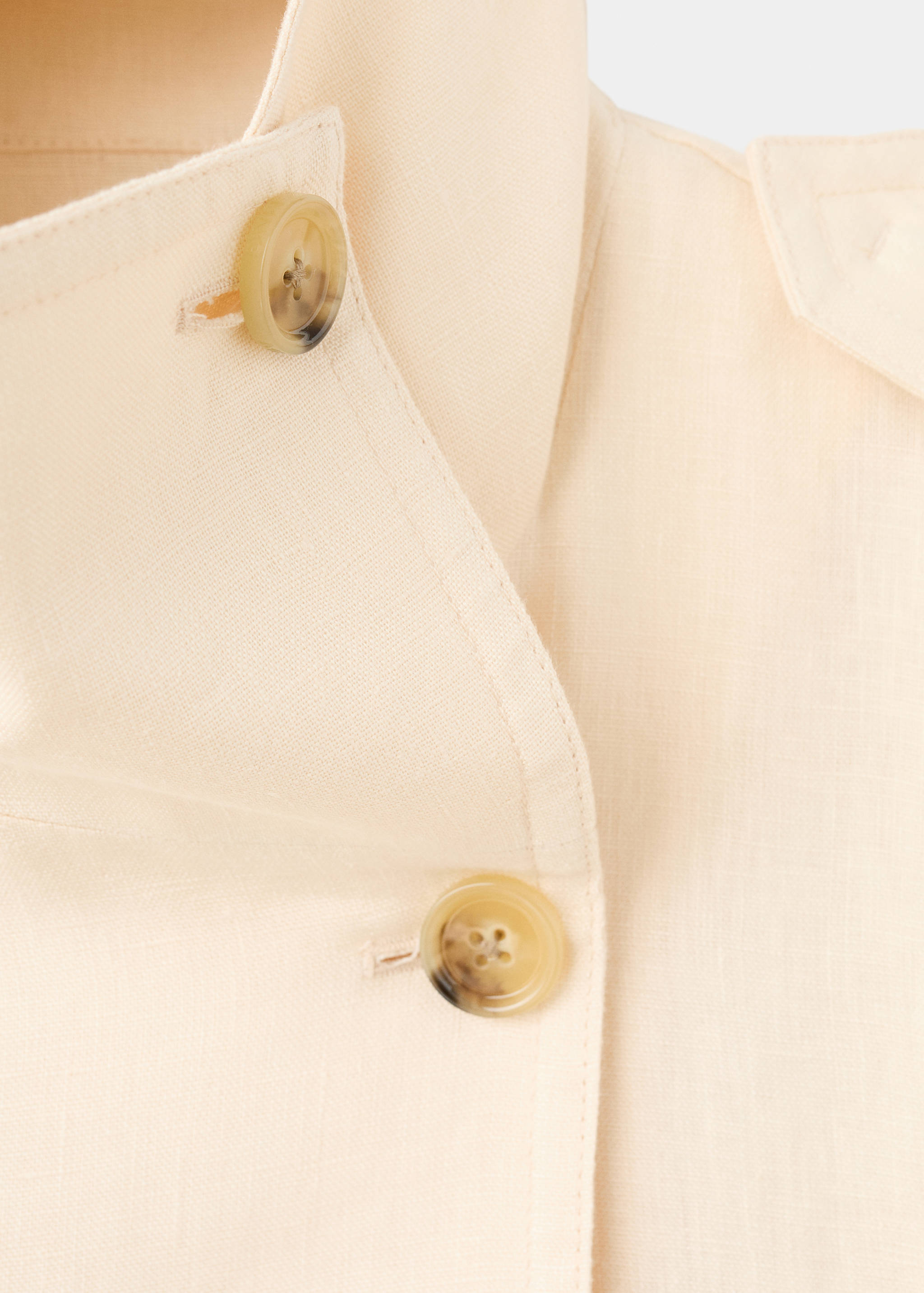 Trench lin col cheminée - Détail de l'article 8