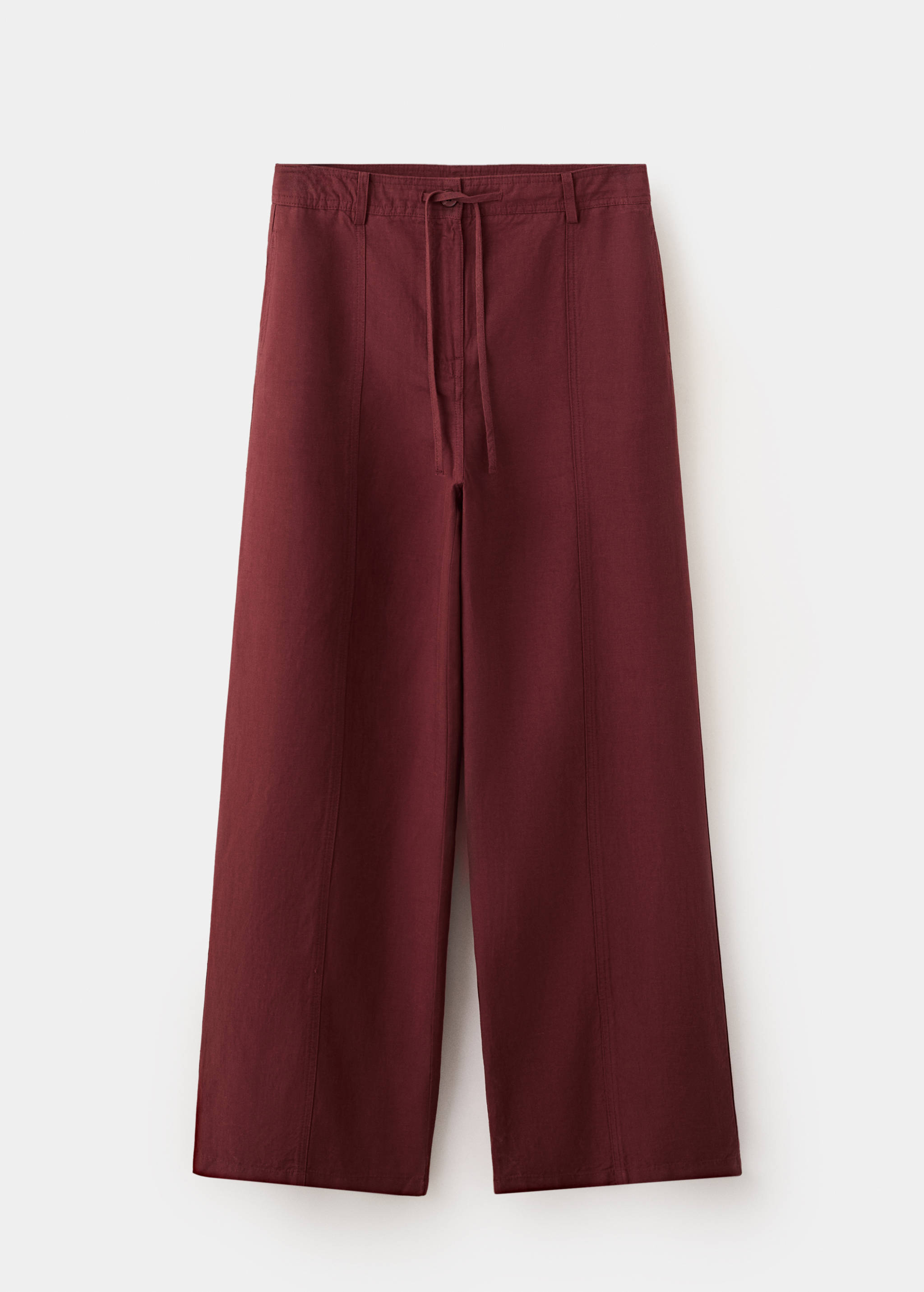 Straight-fit lyocell trousers - Article without model