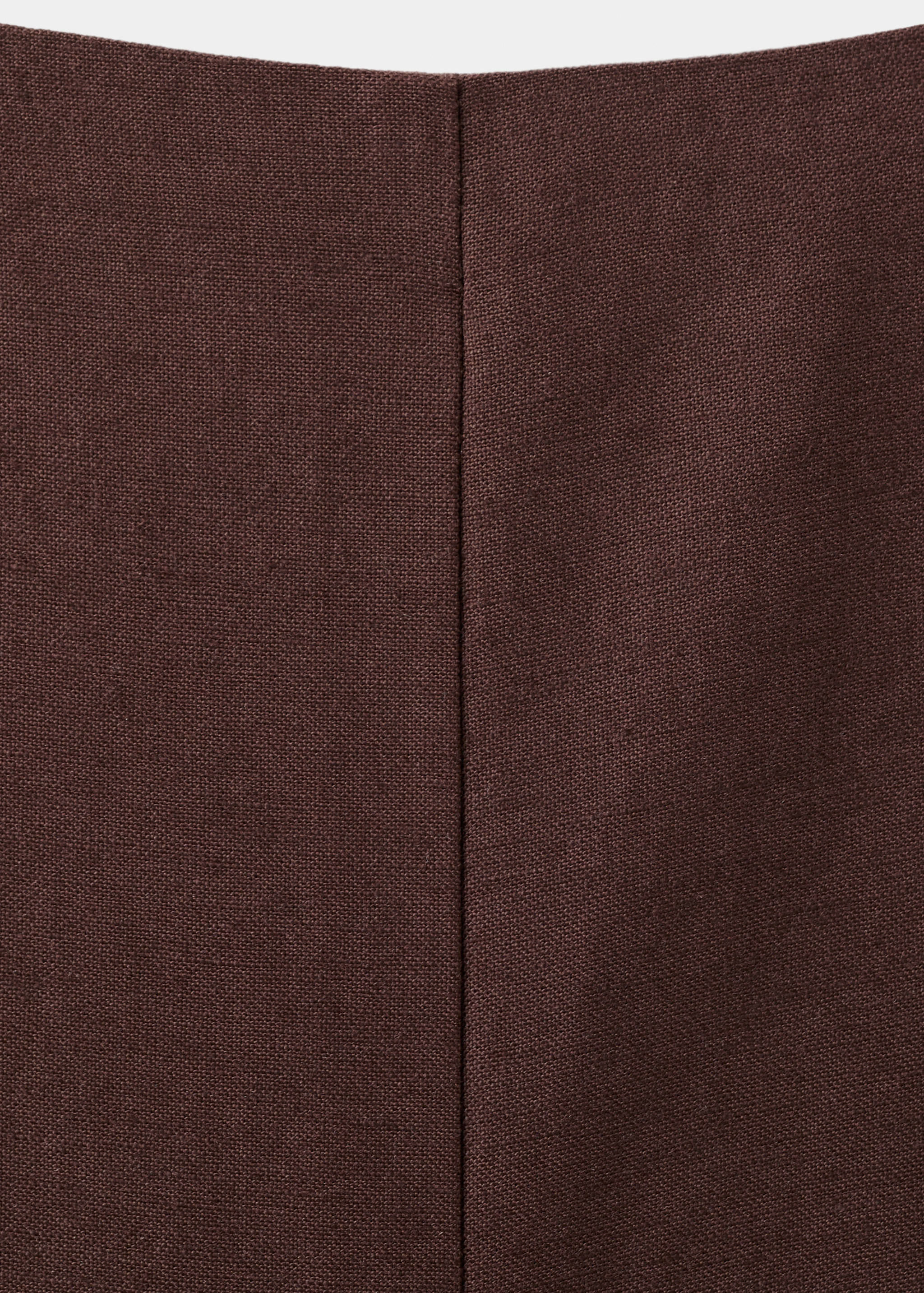 Straight linen-blend trousers - Details of the article 8