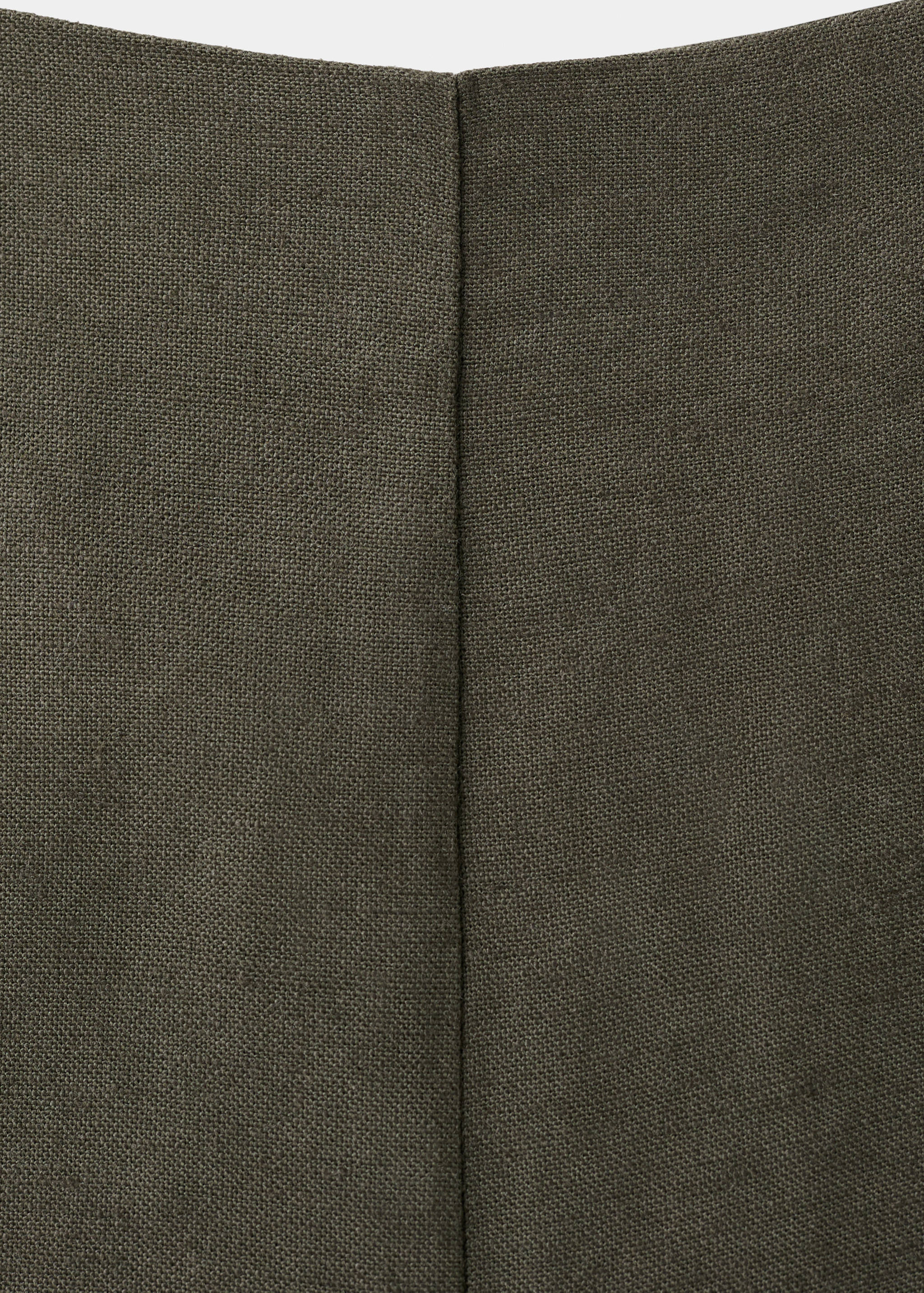Straight linen-blend trousers - Details of the article 8