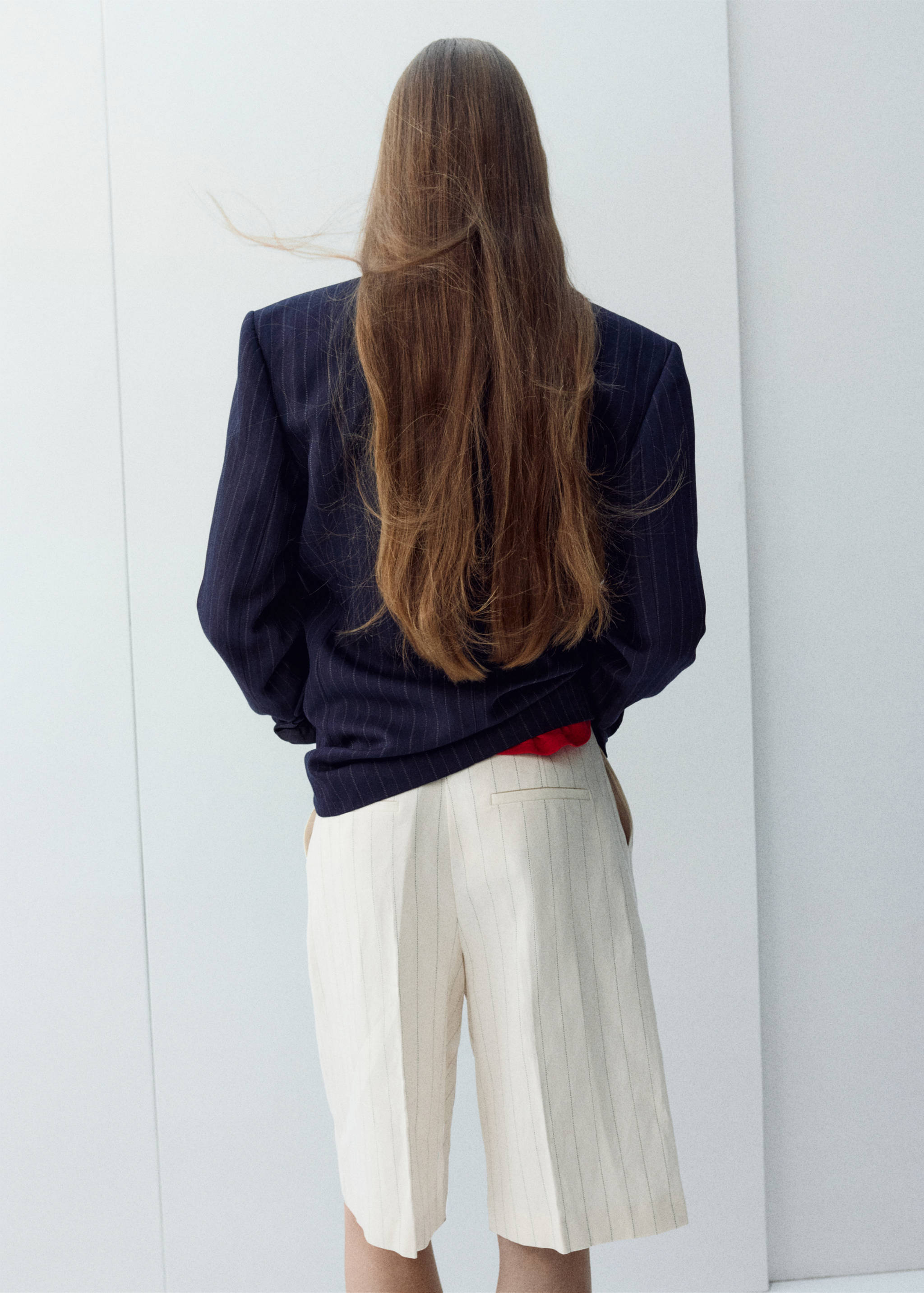 Bermuda droit en lin - Verso de l’article