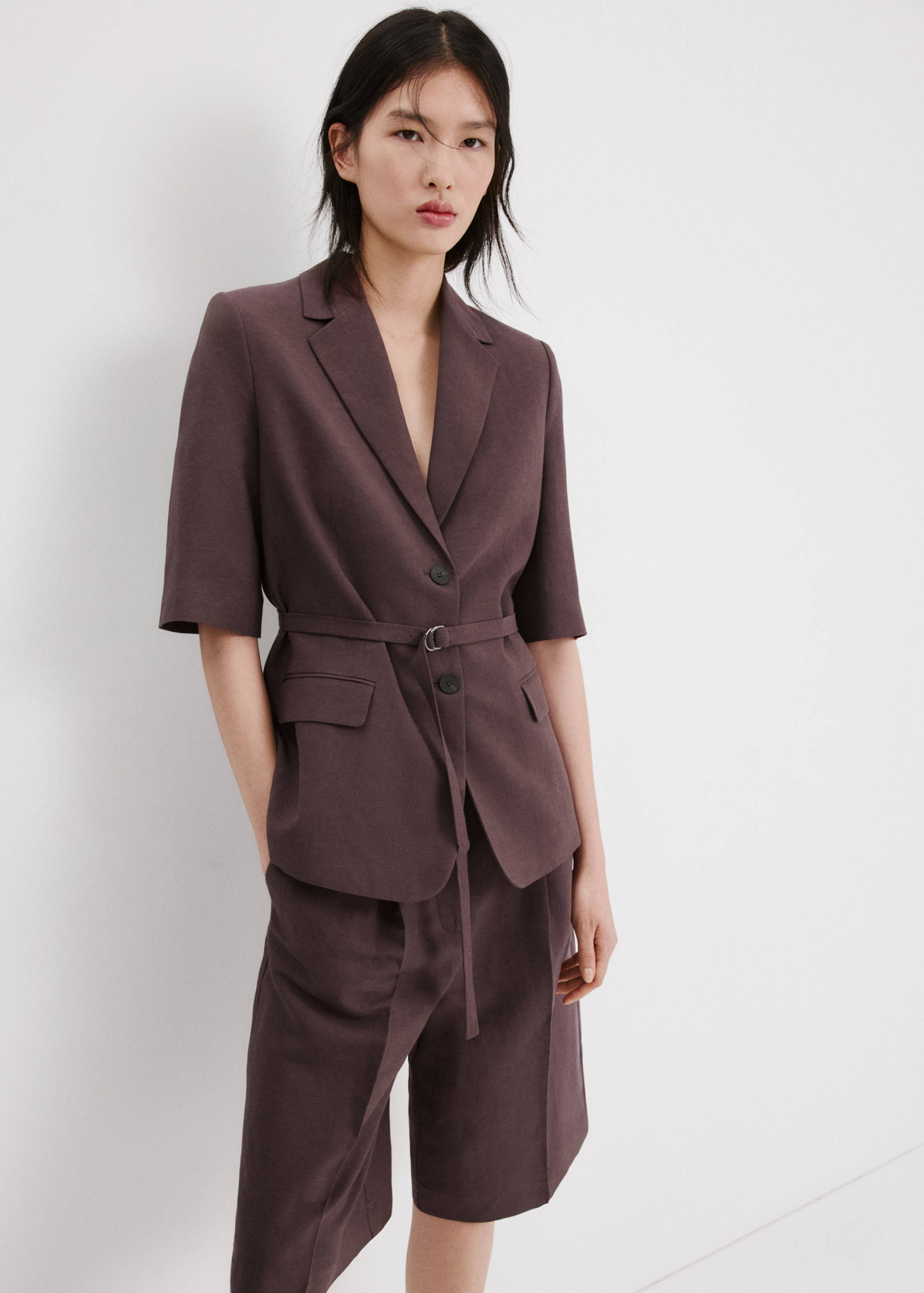 Bermudas lino rectas - Detalle del artículo 1