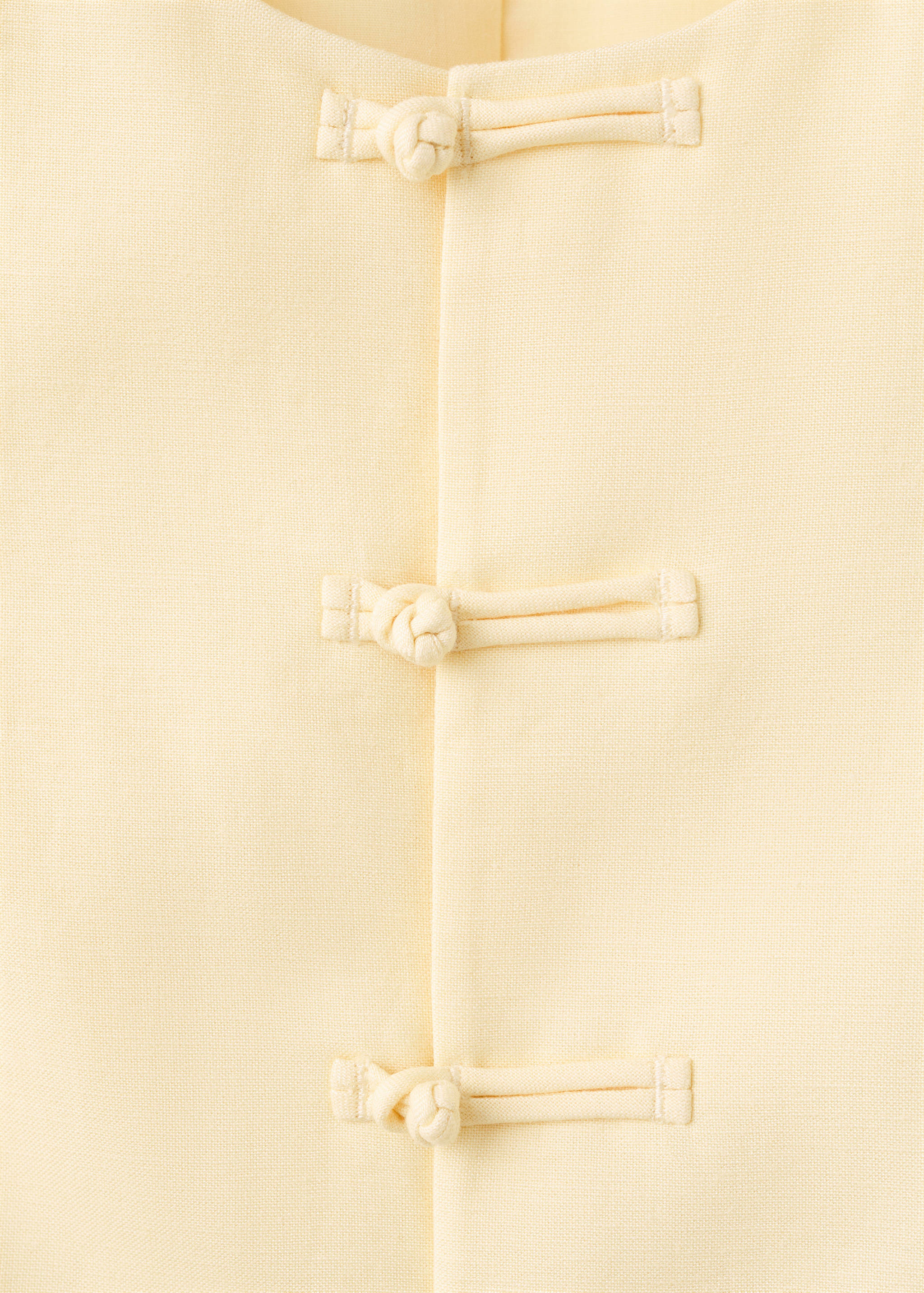 Chaleco traje mezcla lino - Detalle del artículo 8
