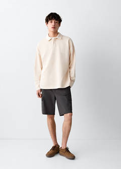 Polo-neck sweatshirt — Beige 2