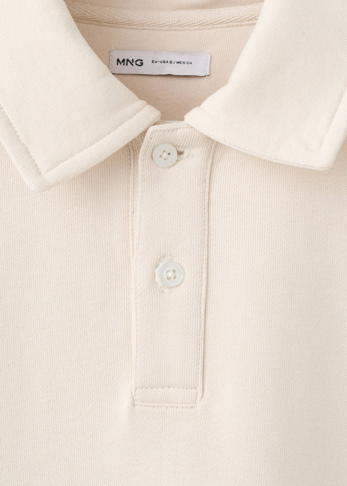 Polo-neck sweatshirt — Beige