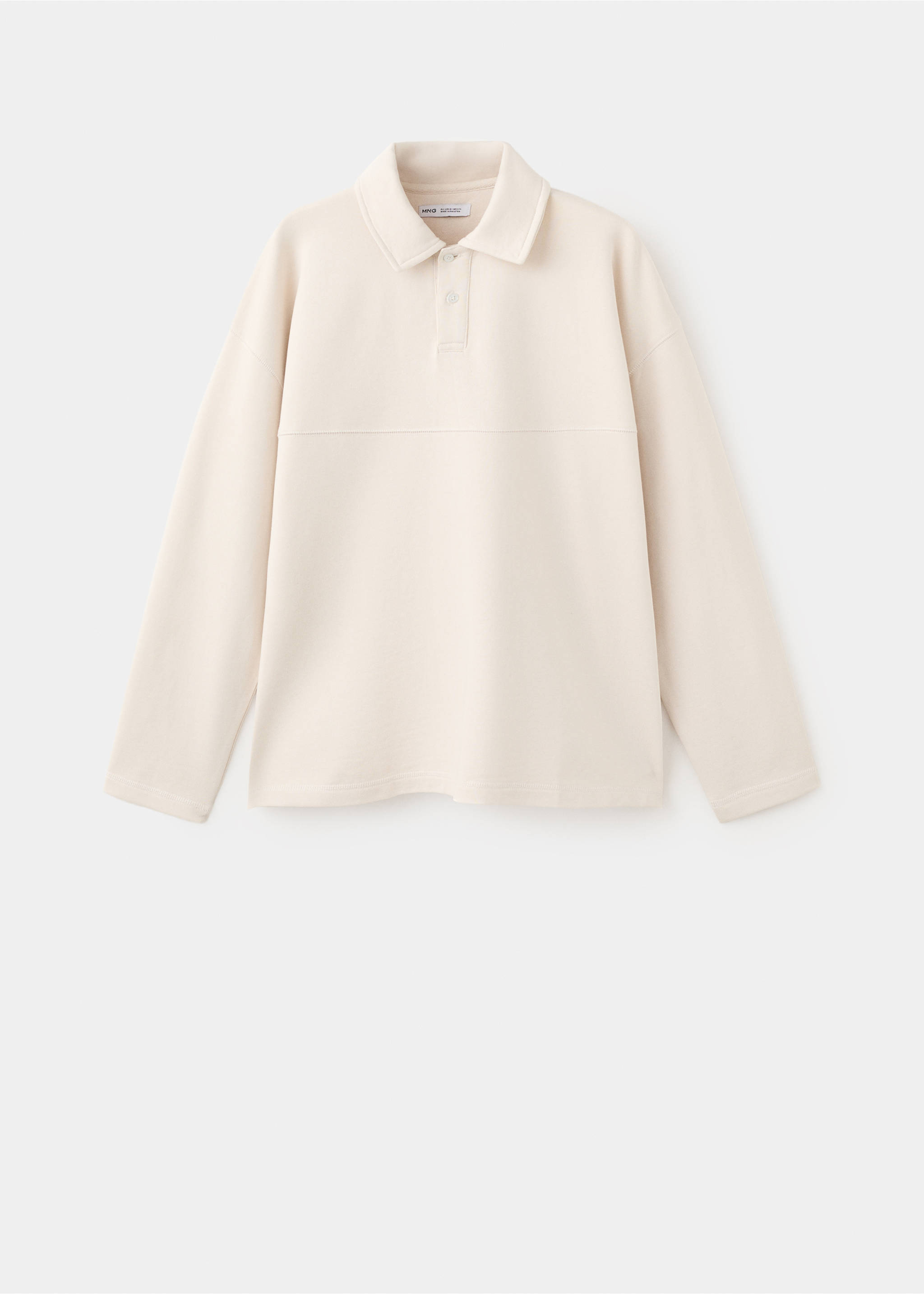 Polo-neck sweatshirt - Article without model, Beige. Ref: 27097786-00.