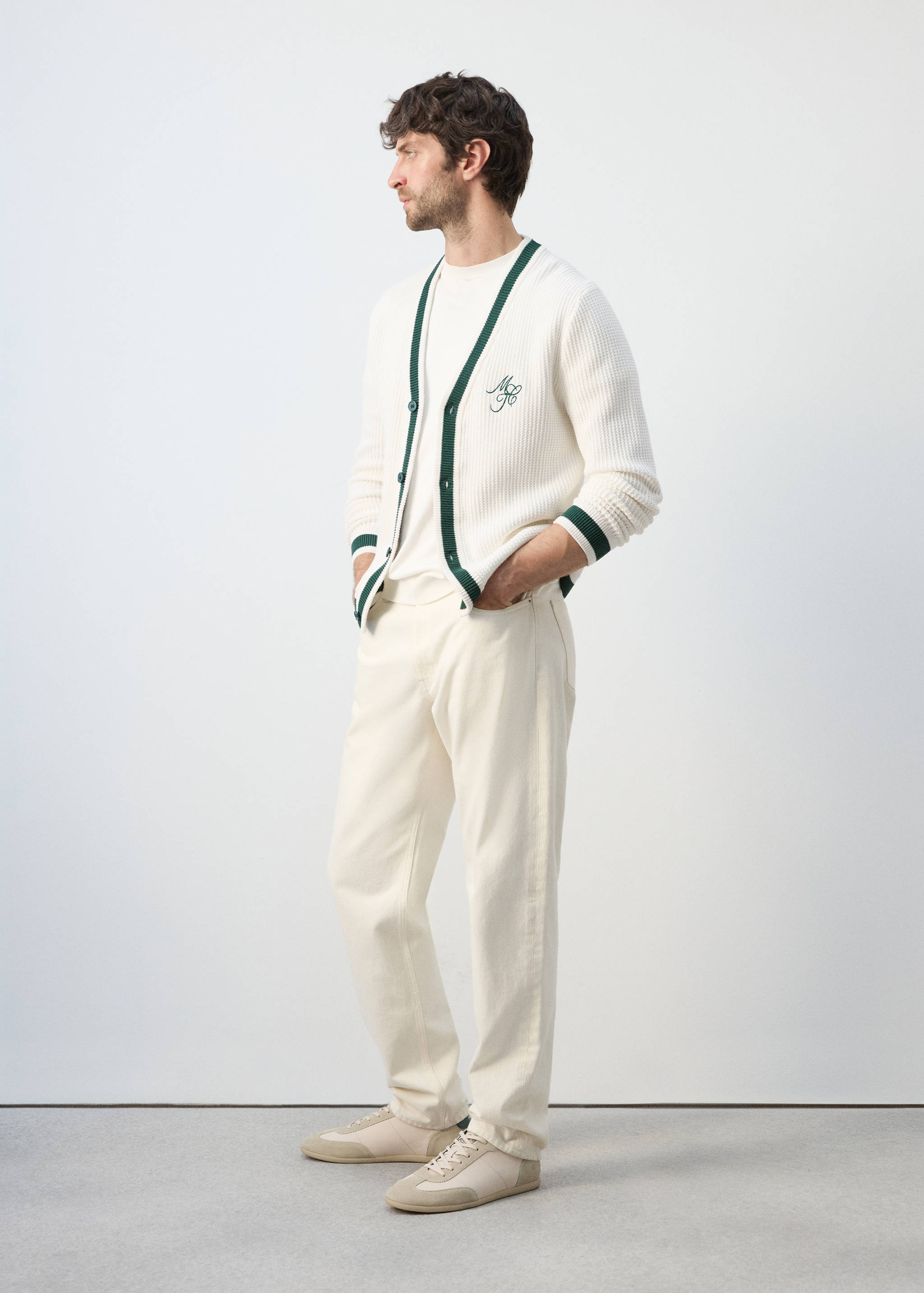 Càrdigan punt detall brodat - Detall de l'article 2