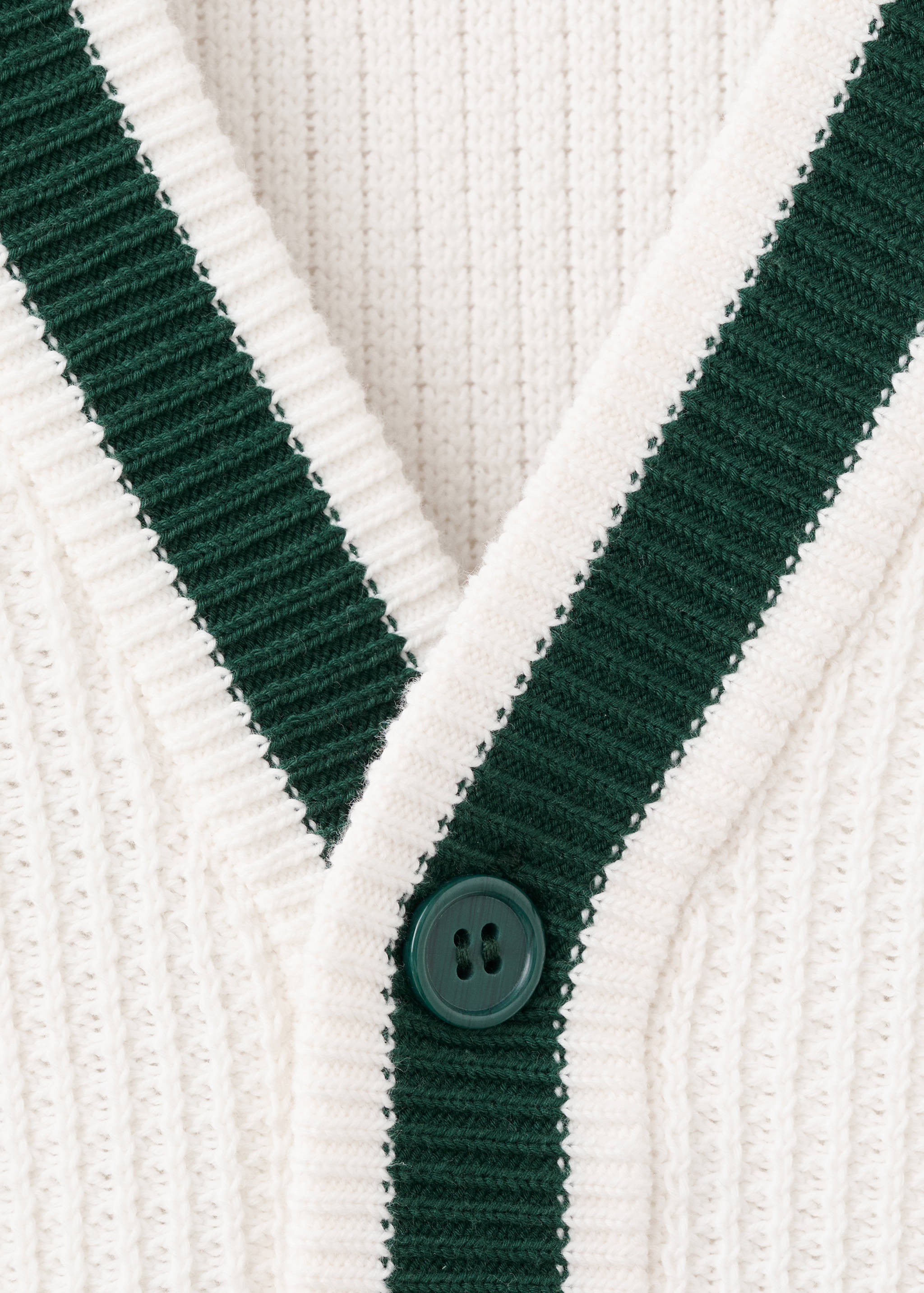 Embroidered detail knitted cardigan - Details of the article 8