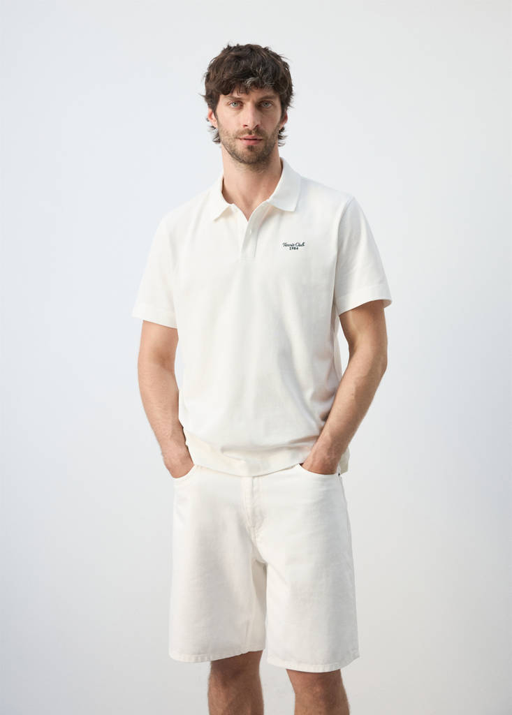 Polo 100% algodón bordado