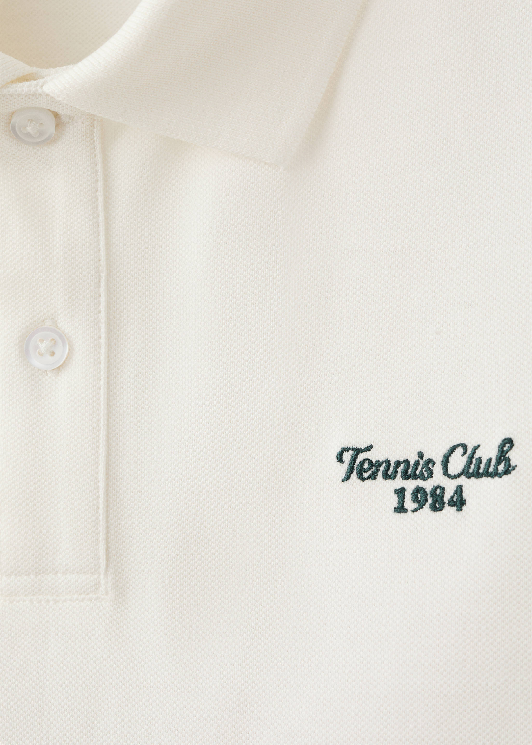 100% embroidered cotton polo shirt - Details of the article 8