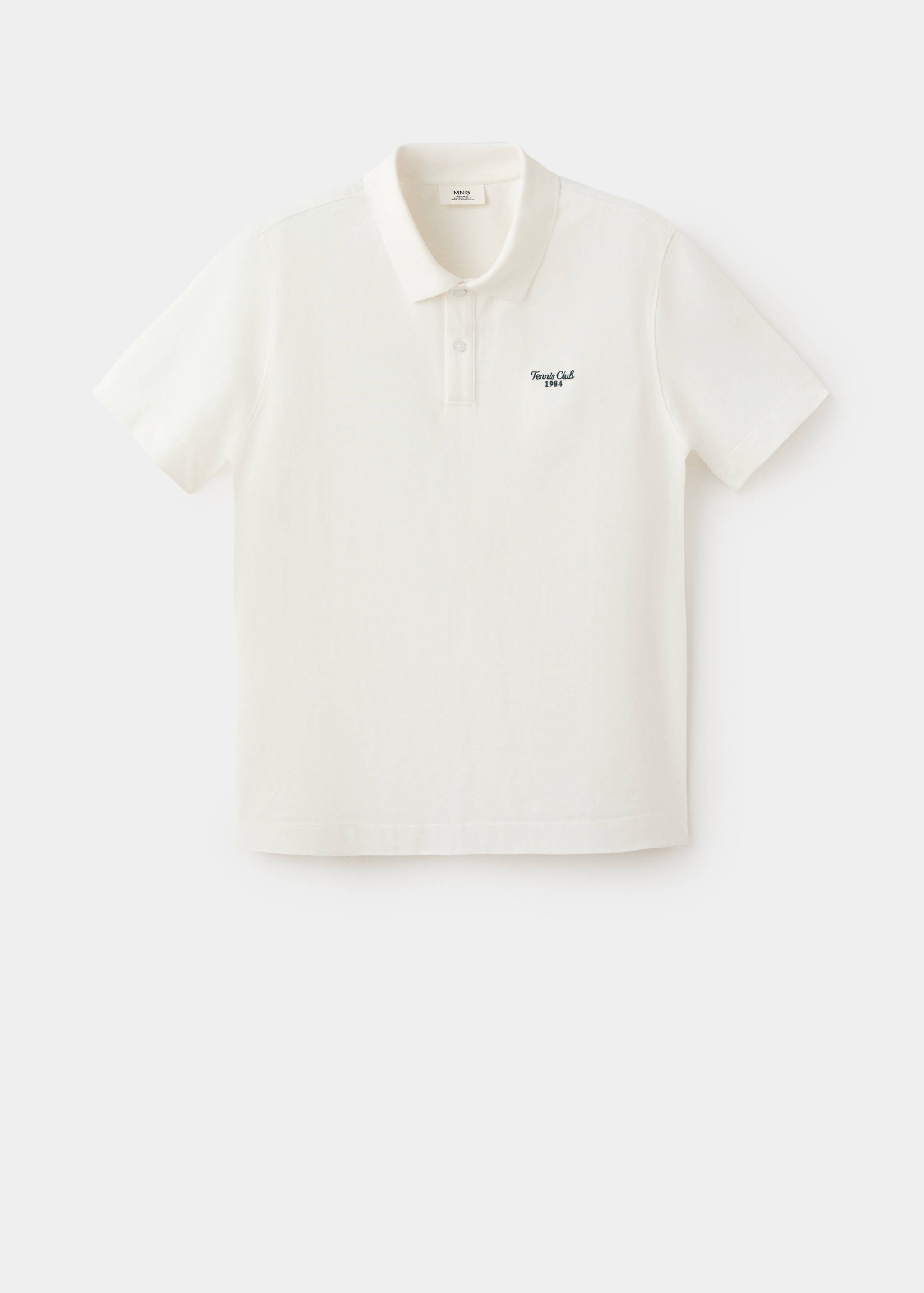 100% embroidered cotton polo shirt - Article without model